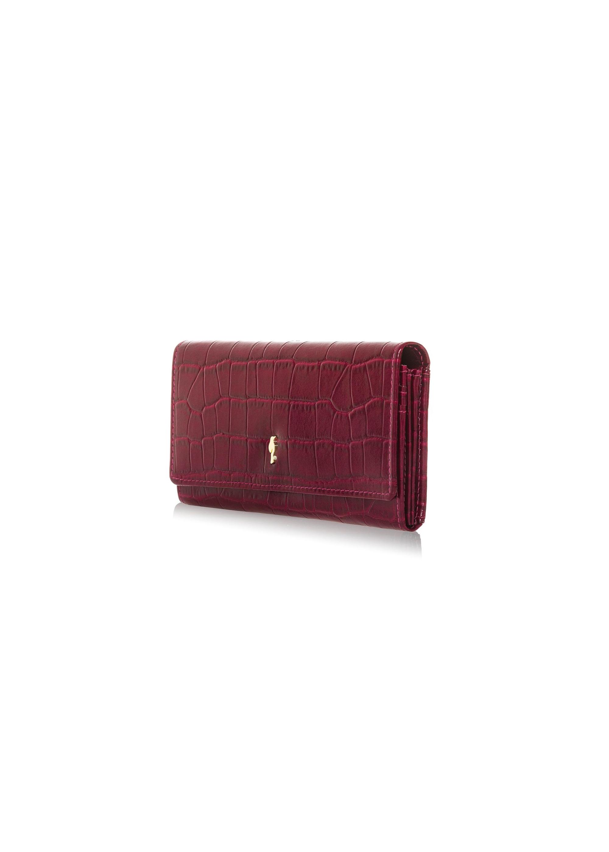 Leather pink women's wallet PORES-0889A-31(Z24)-02