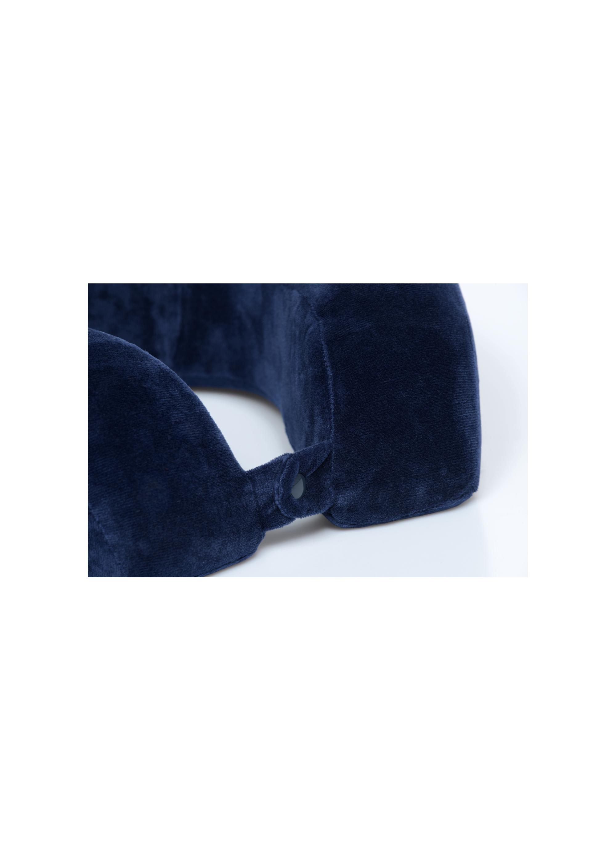 Navy blue travel bolster AW-003-0004-69(W24)-04