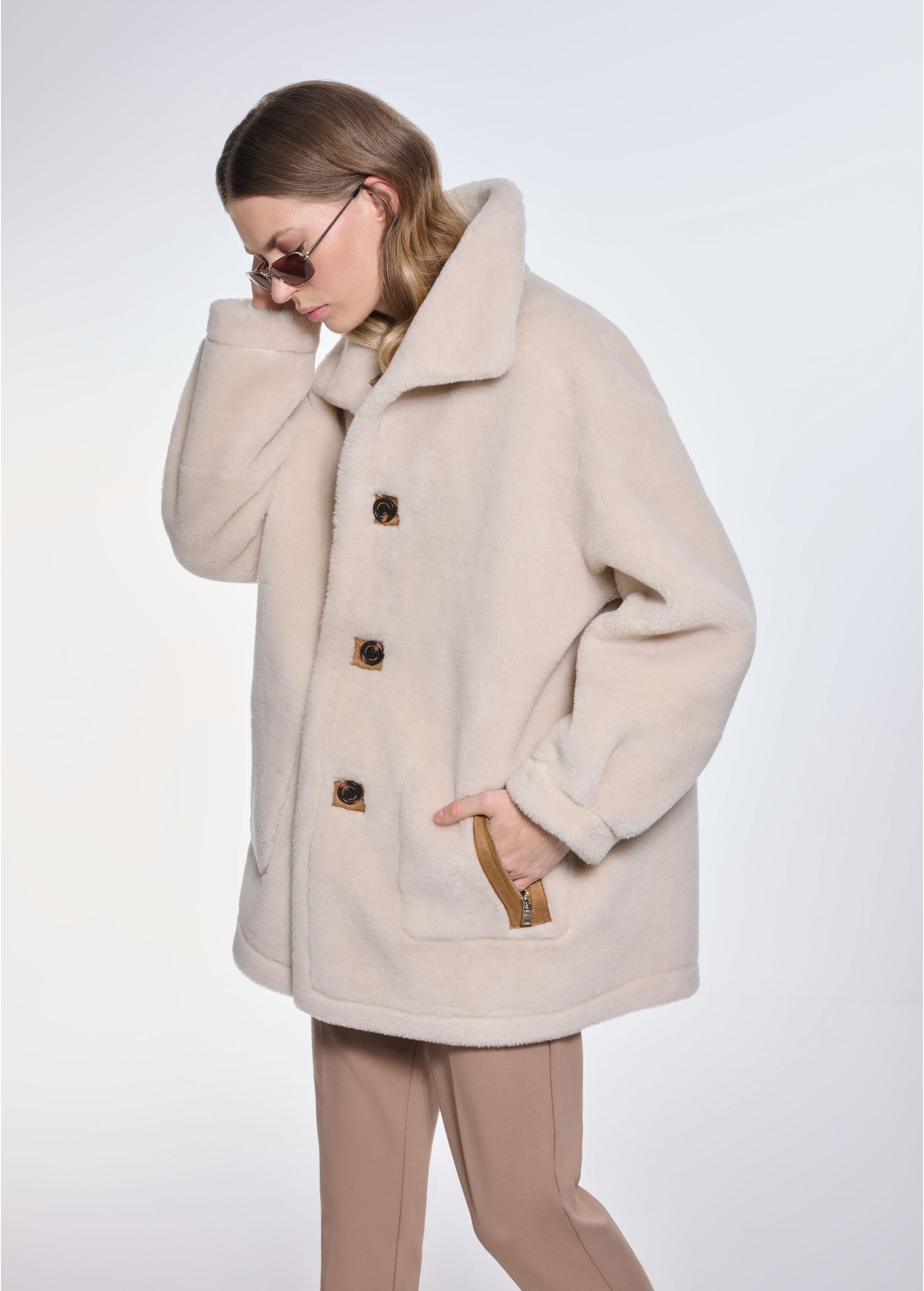 Women's double-sided sheepskin coat KOZDP-0009-24(Z24)-04