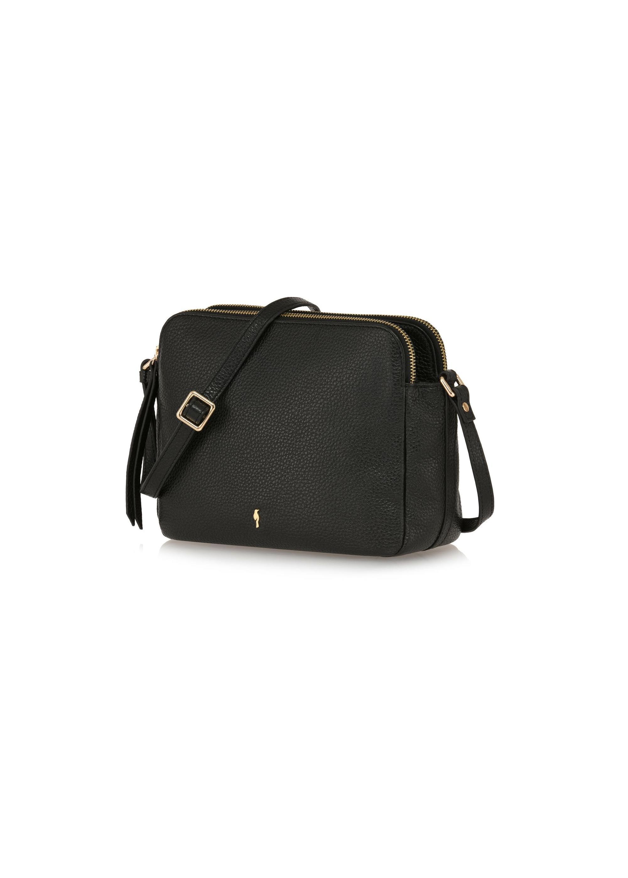 Women's black leather bag TORES-1056-99(Z24-03