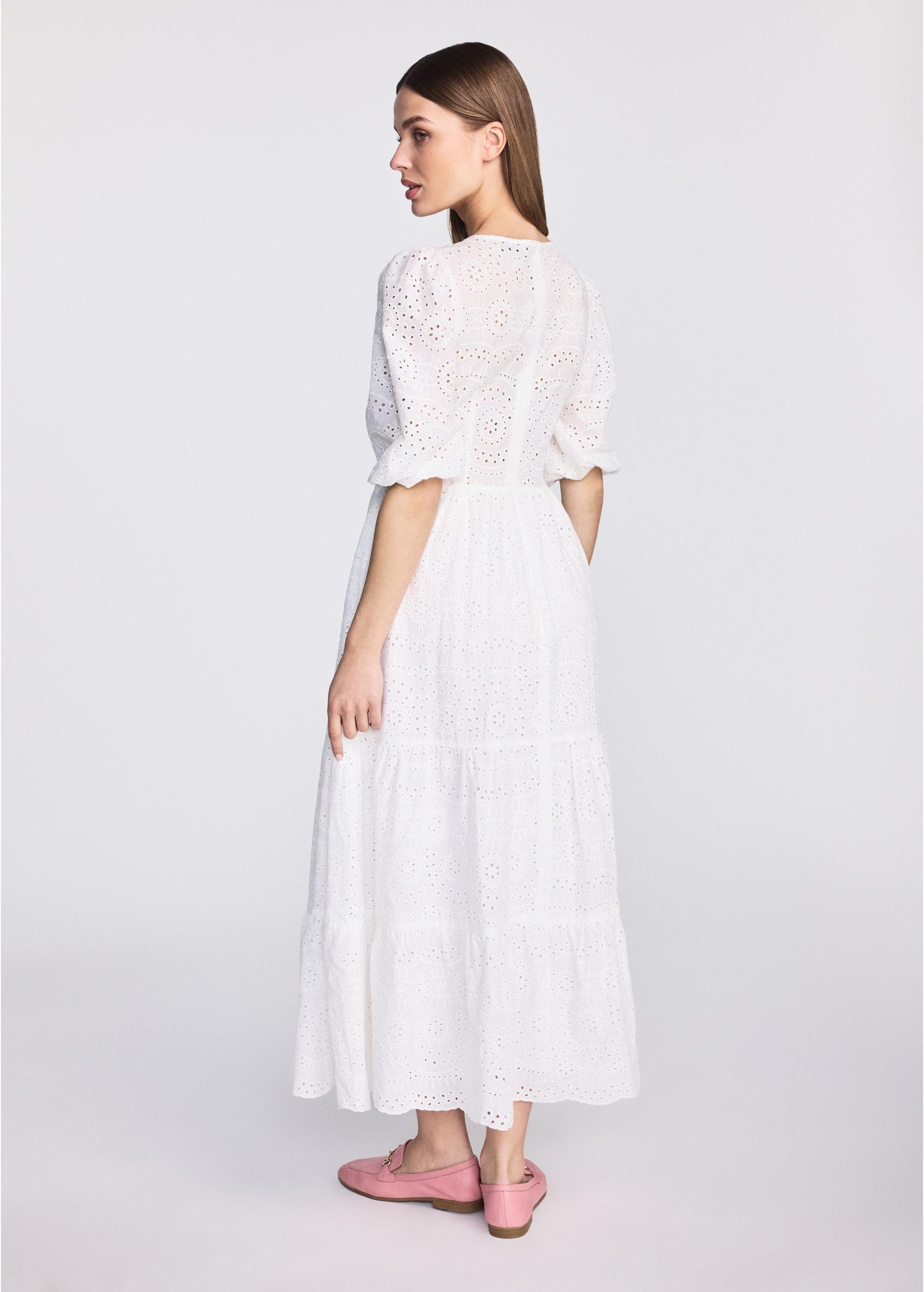 White openwork long dress SUKDT-0237-12(W25)-04