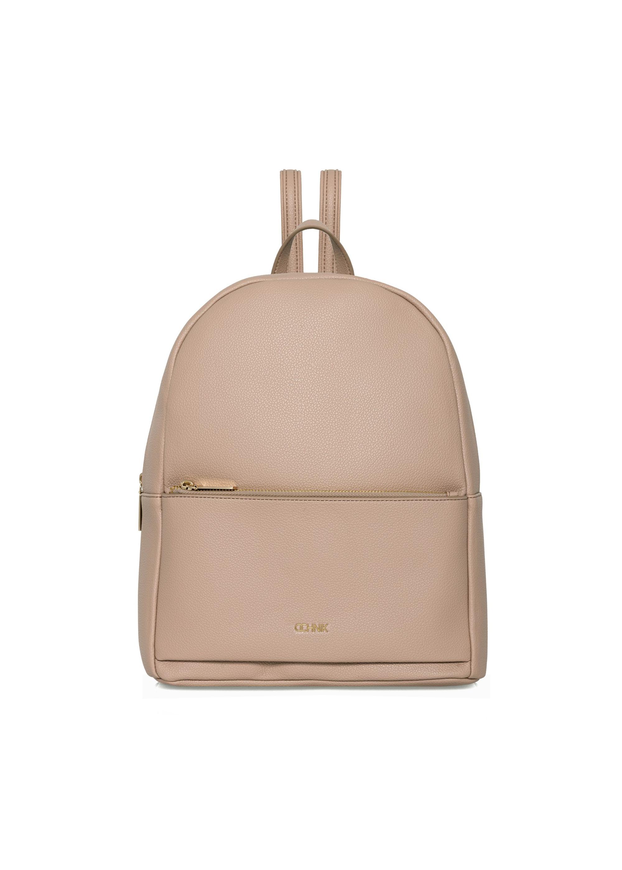 Beige medium women's backpack TOREC-0894A-81(W25)-01