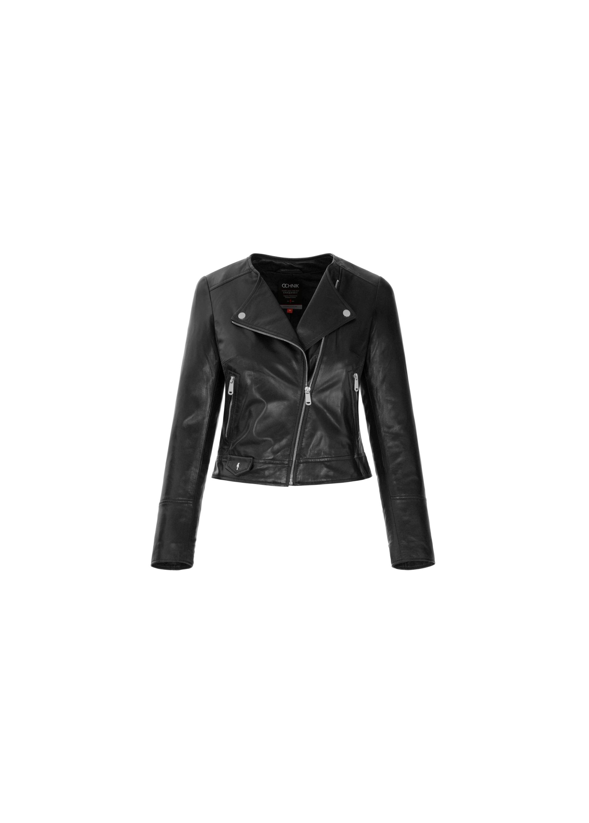 Women's black leather ramones KURDS-0273-1110(KS)-03