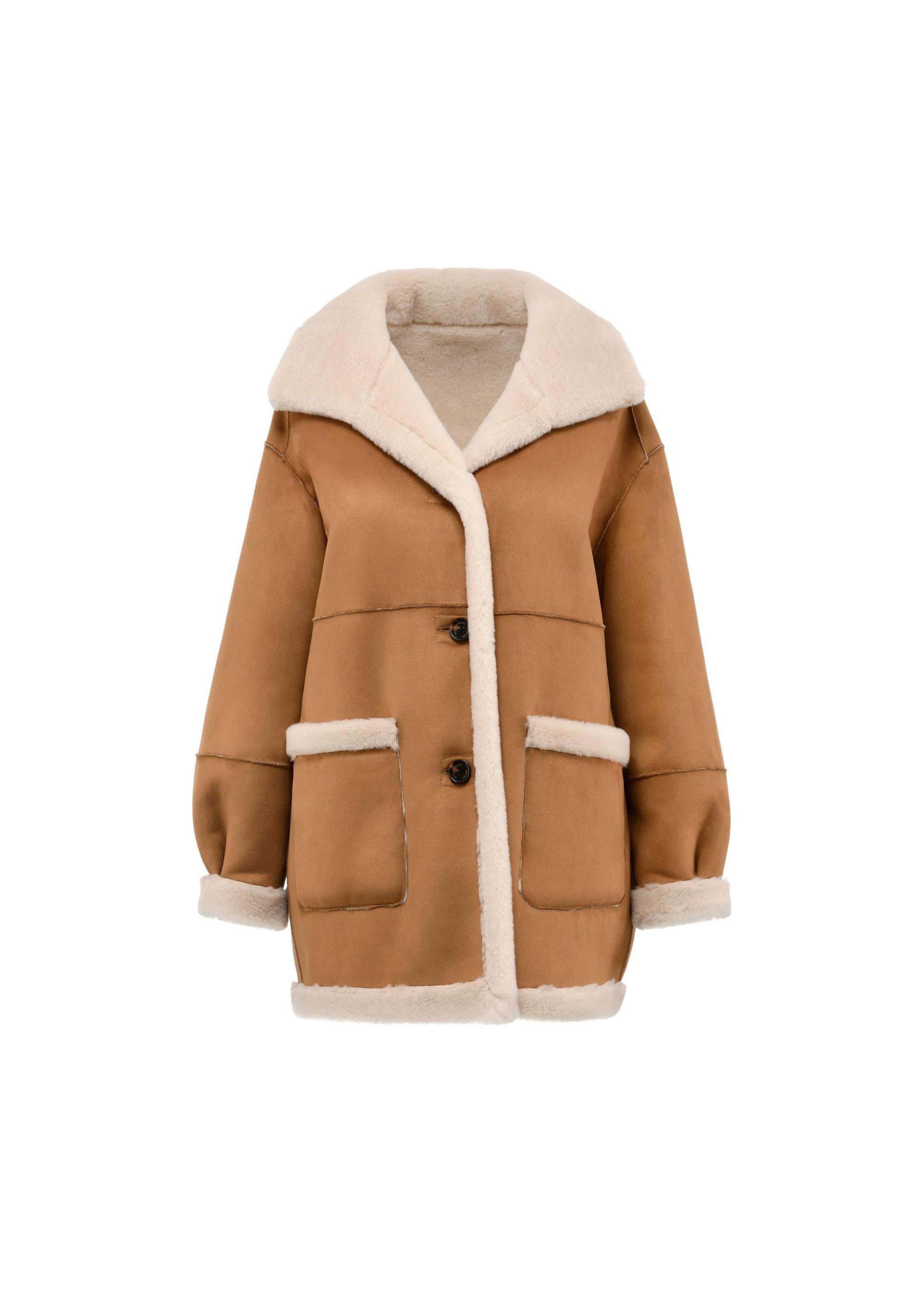 Women's double-sided sheepskin coat KOZDP-0009-24(Z24)-08