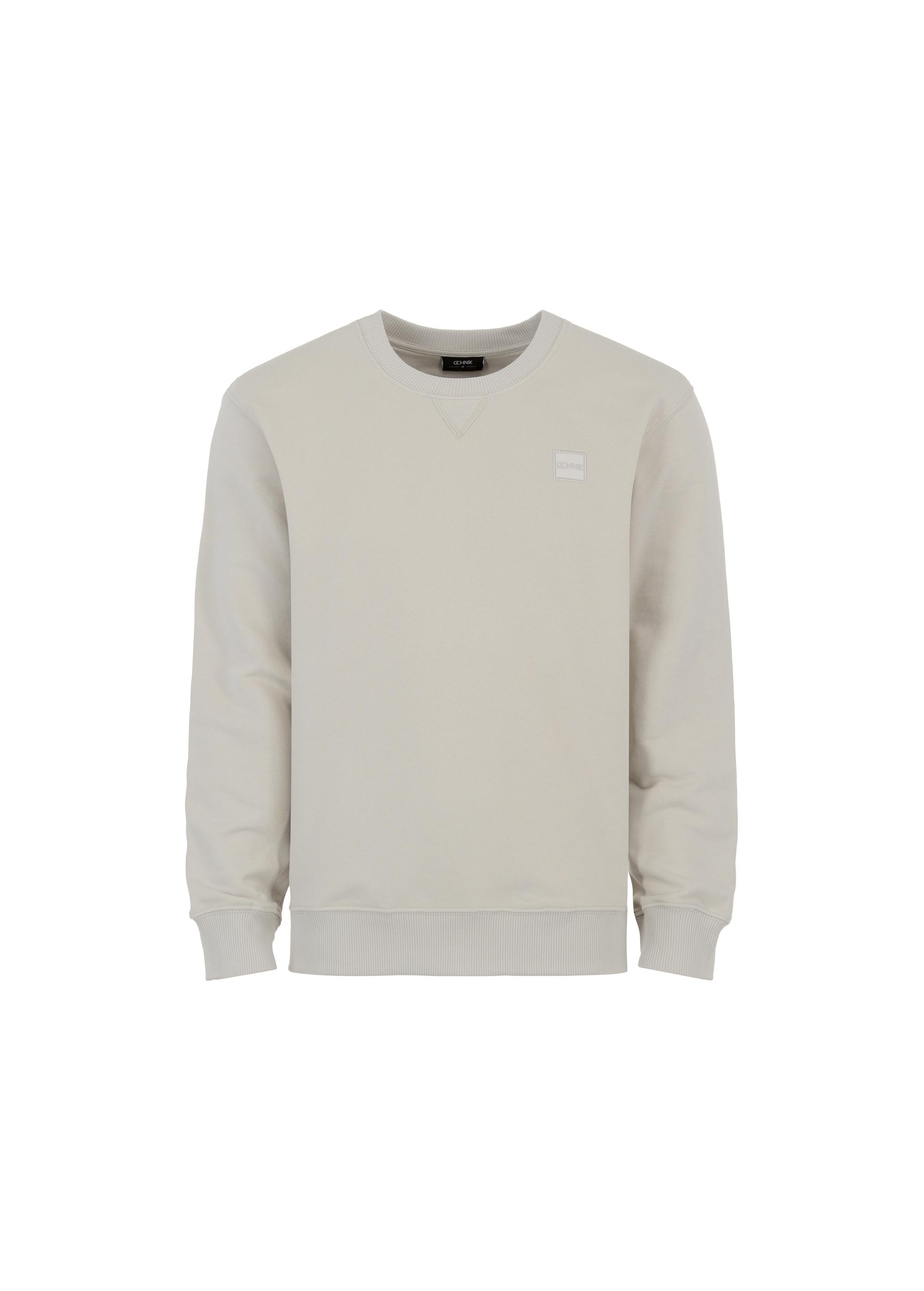 Cream men's sweatshirt with logo BLZMT-0057-66(W23)-05