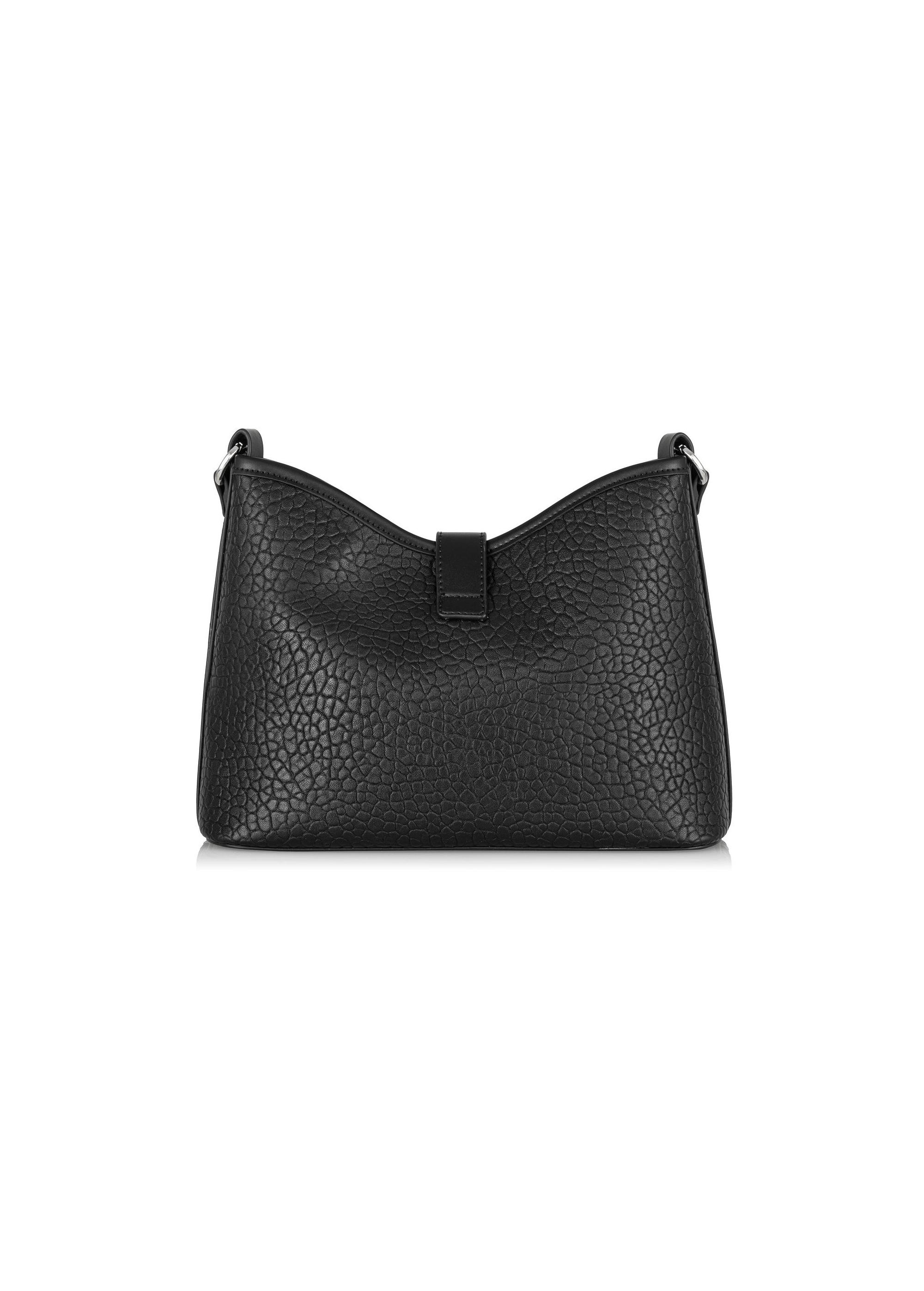 Black imitation leather handbag for women TOREC-0883-99(W24)-04