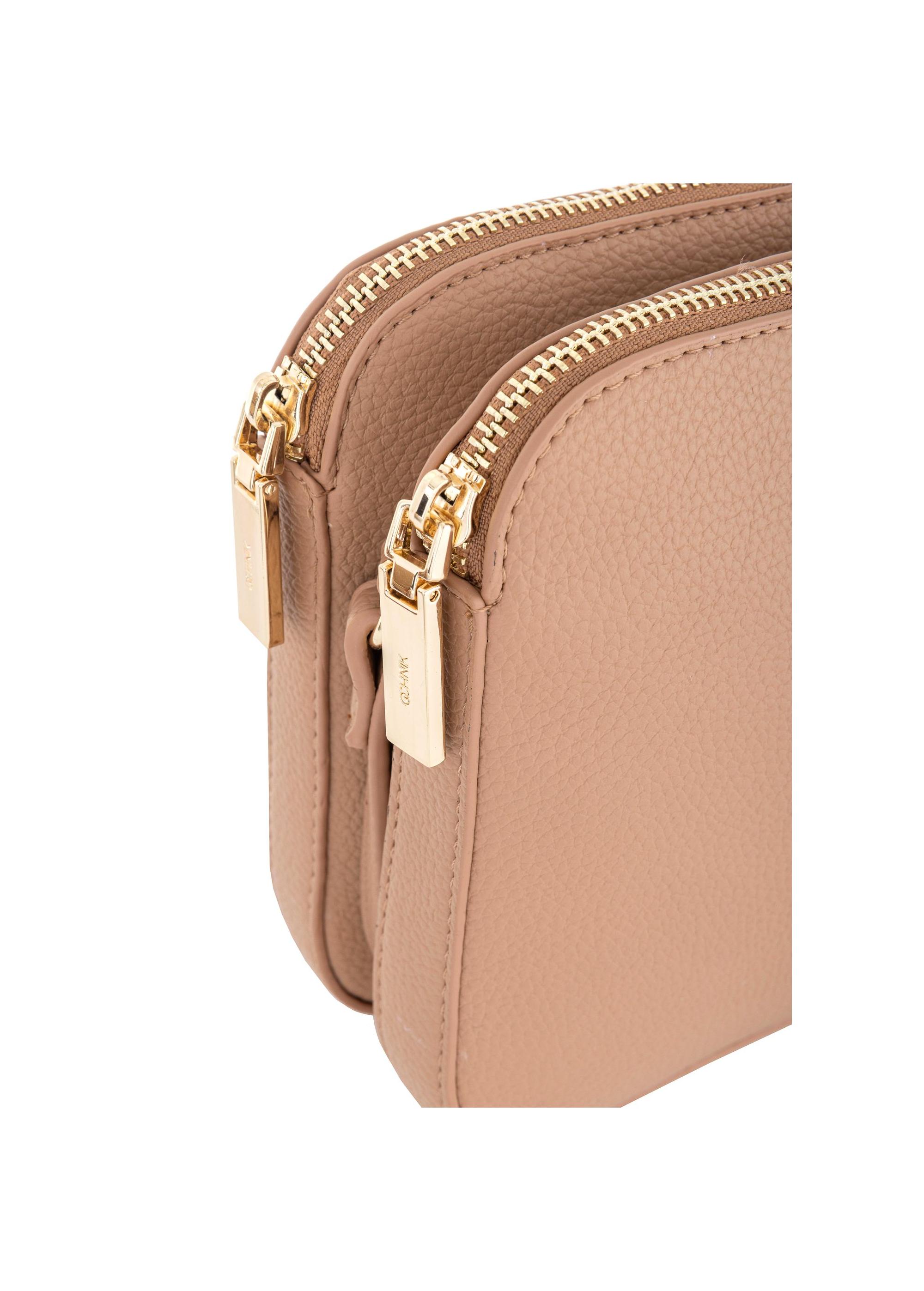 Beige women's handbag with strap TOREC-0522B-81(Z23)-06