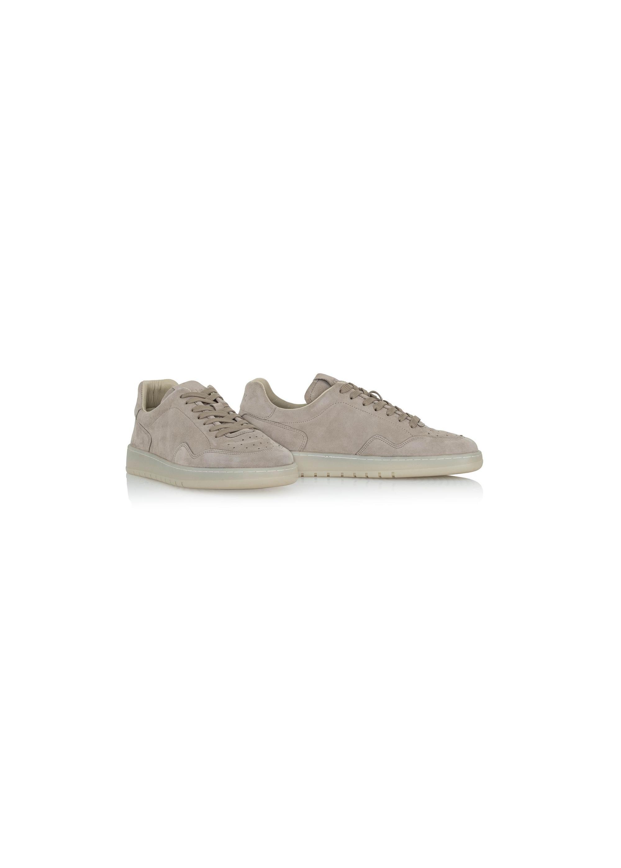 Beige leather men's sneakers BUTYM-0456-93(W24)-01