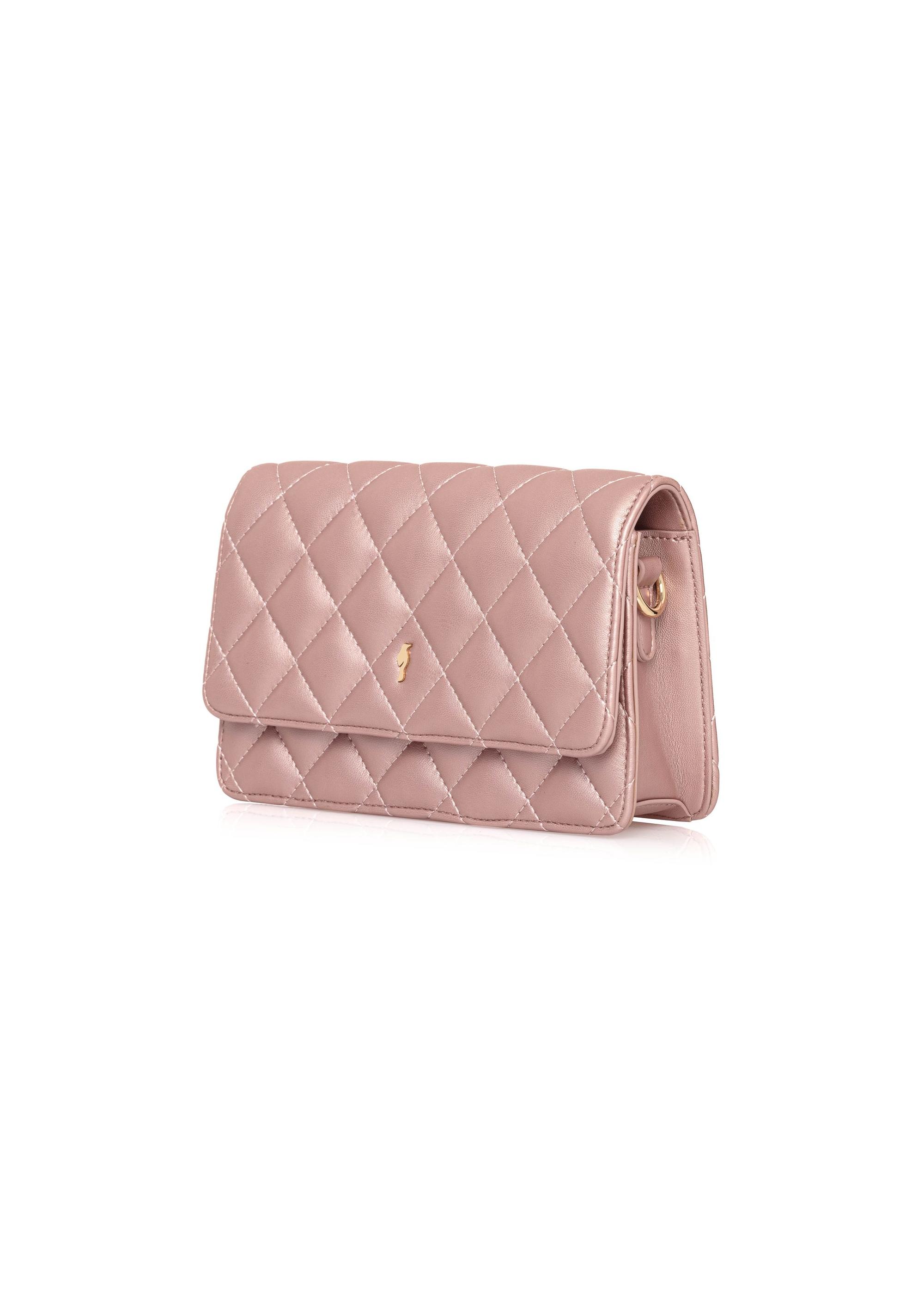 Pink small quilted women's handbag TOREC-1033-31(W25)