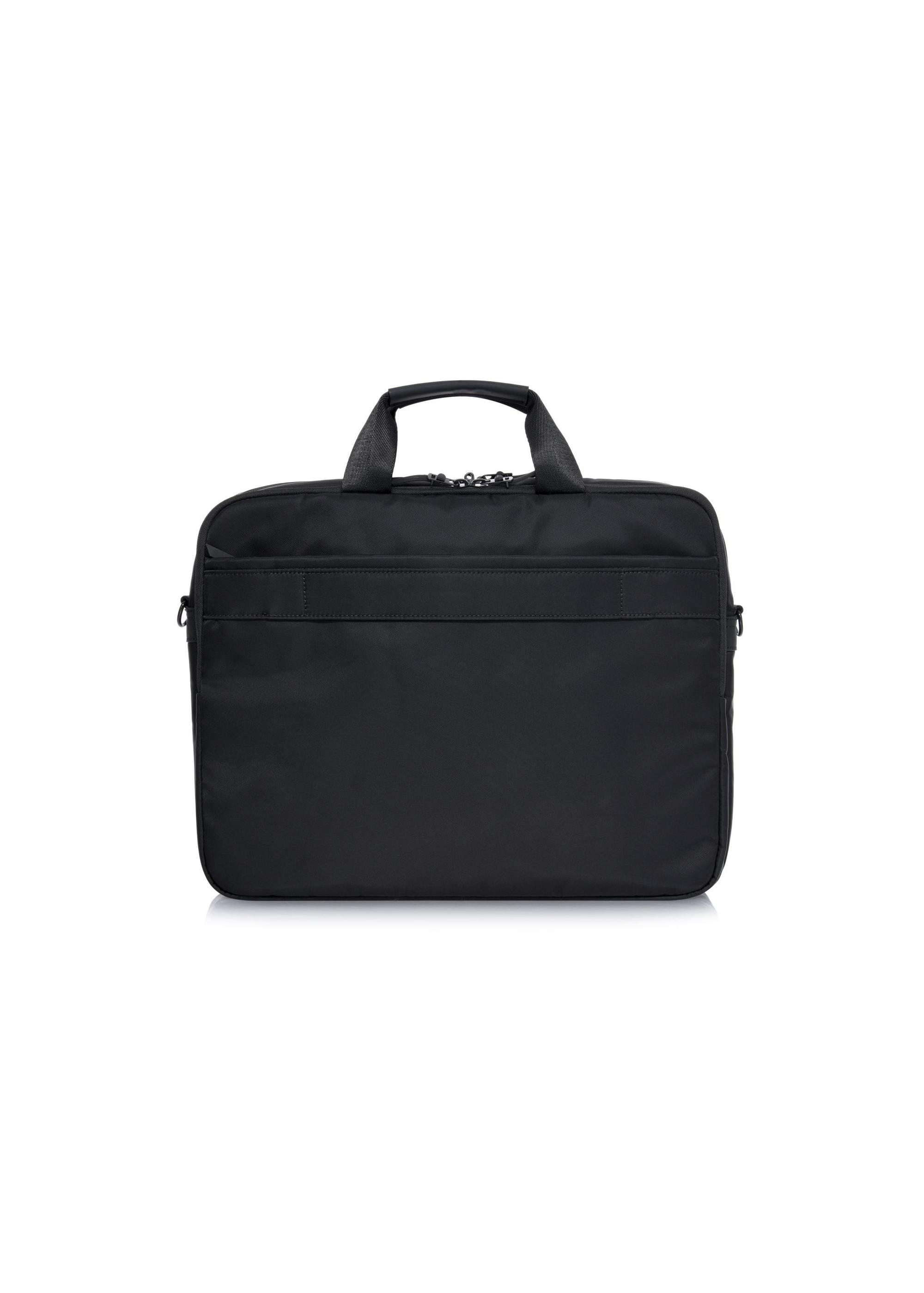 Black men's briefcase with laptop pocket TORMN-0312A-99(Z24)-02