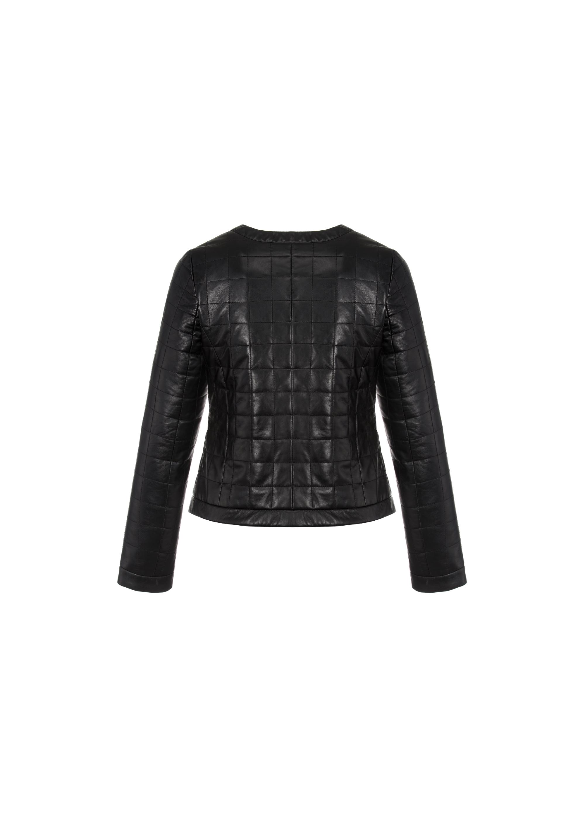 Quilted leather jacket for women KURDS-0417-1036(W23)-03