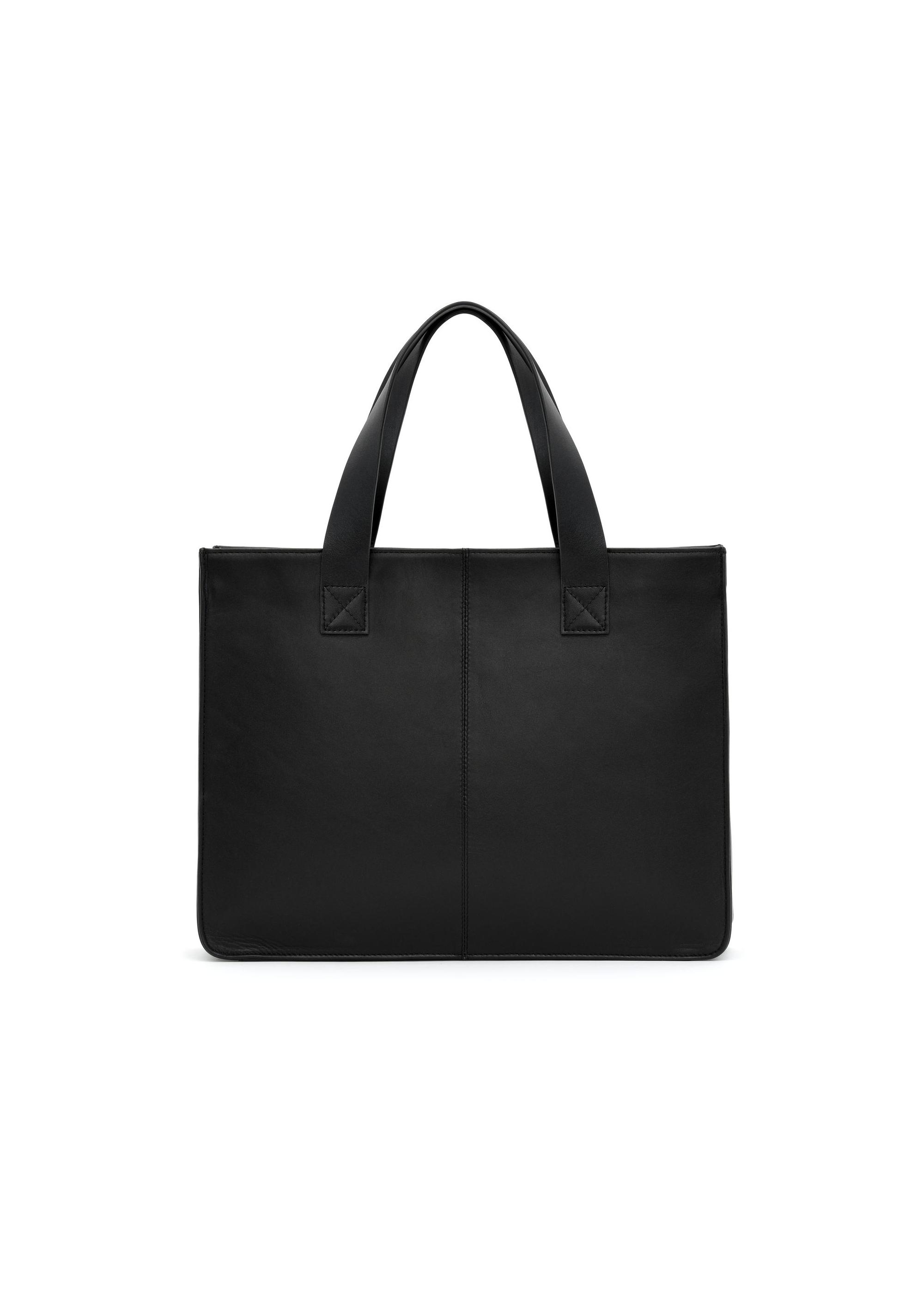 Large black leather handbag for women TORES-1084-99(W25)-03