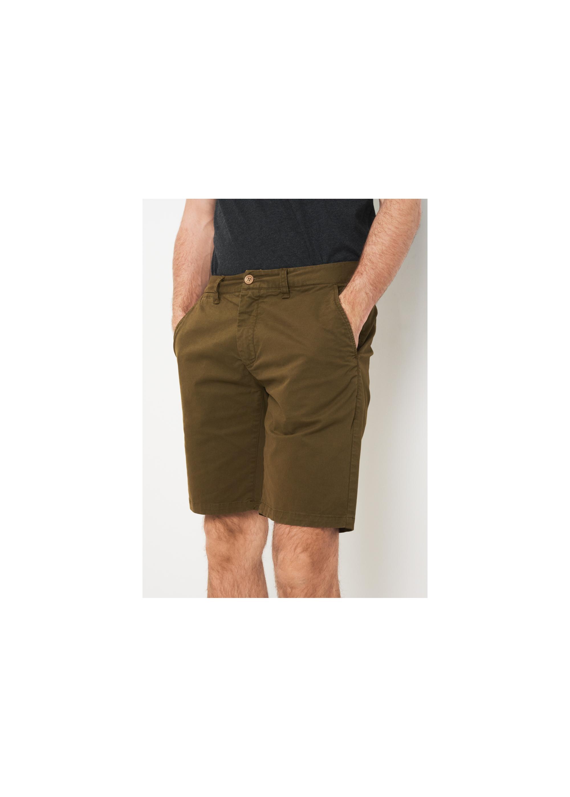 Khaki men's shorts SZOMT-0024-55(W23)-01