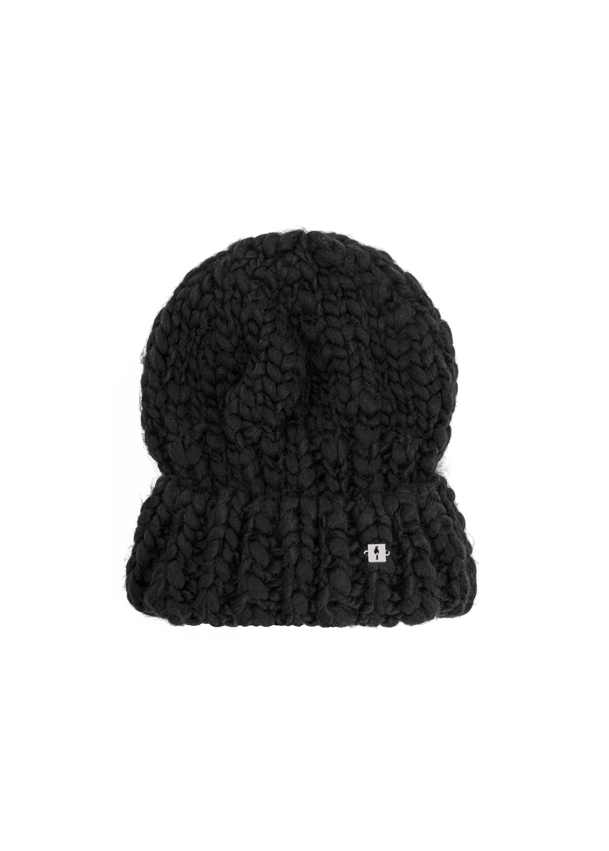 Black women's winter hat CZADT-0182-99(Z24)