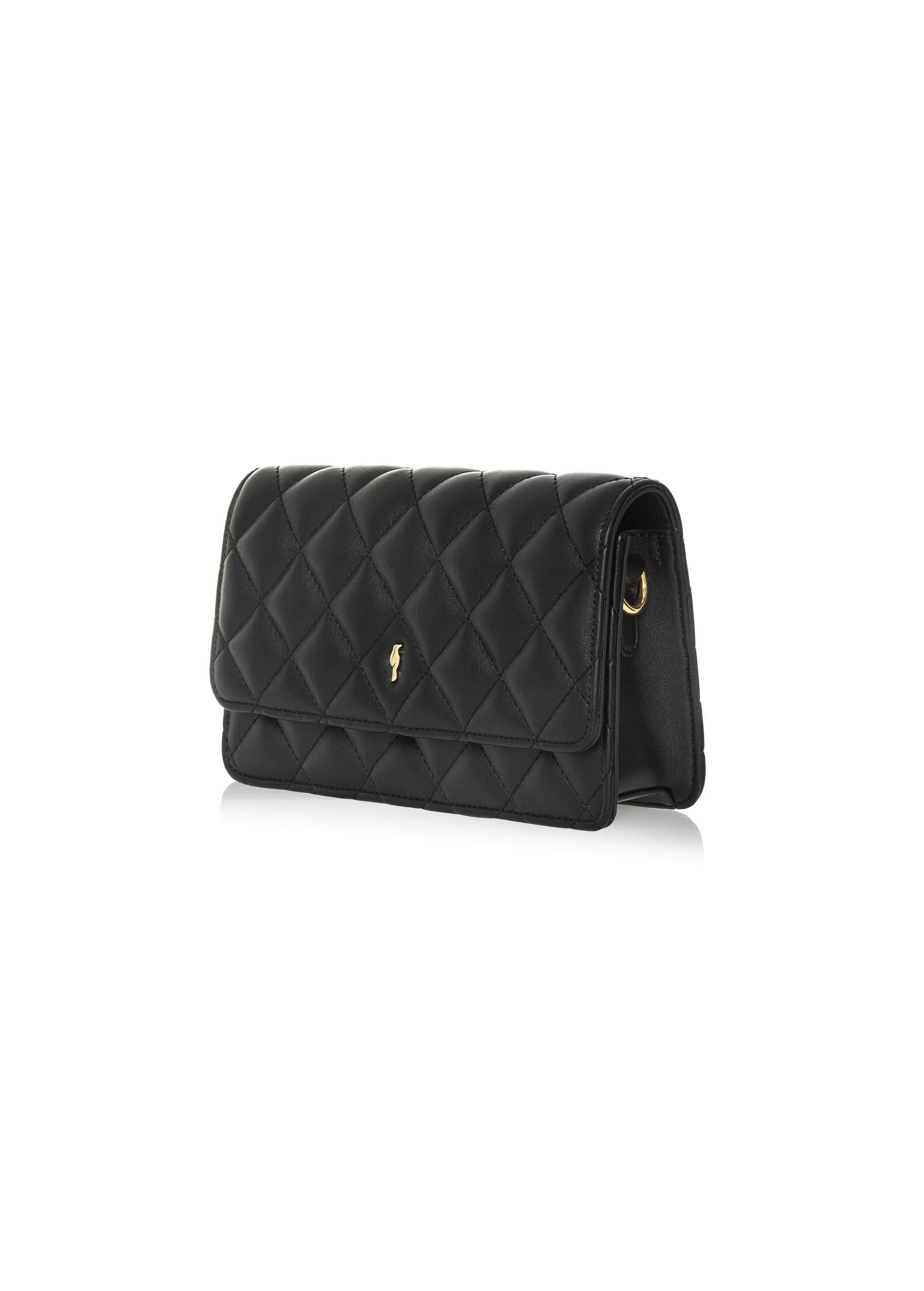 Black small quilted women's handbag TOREC-1033-99(W25)-02