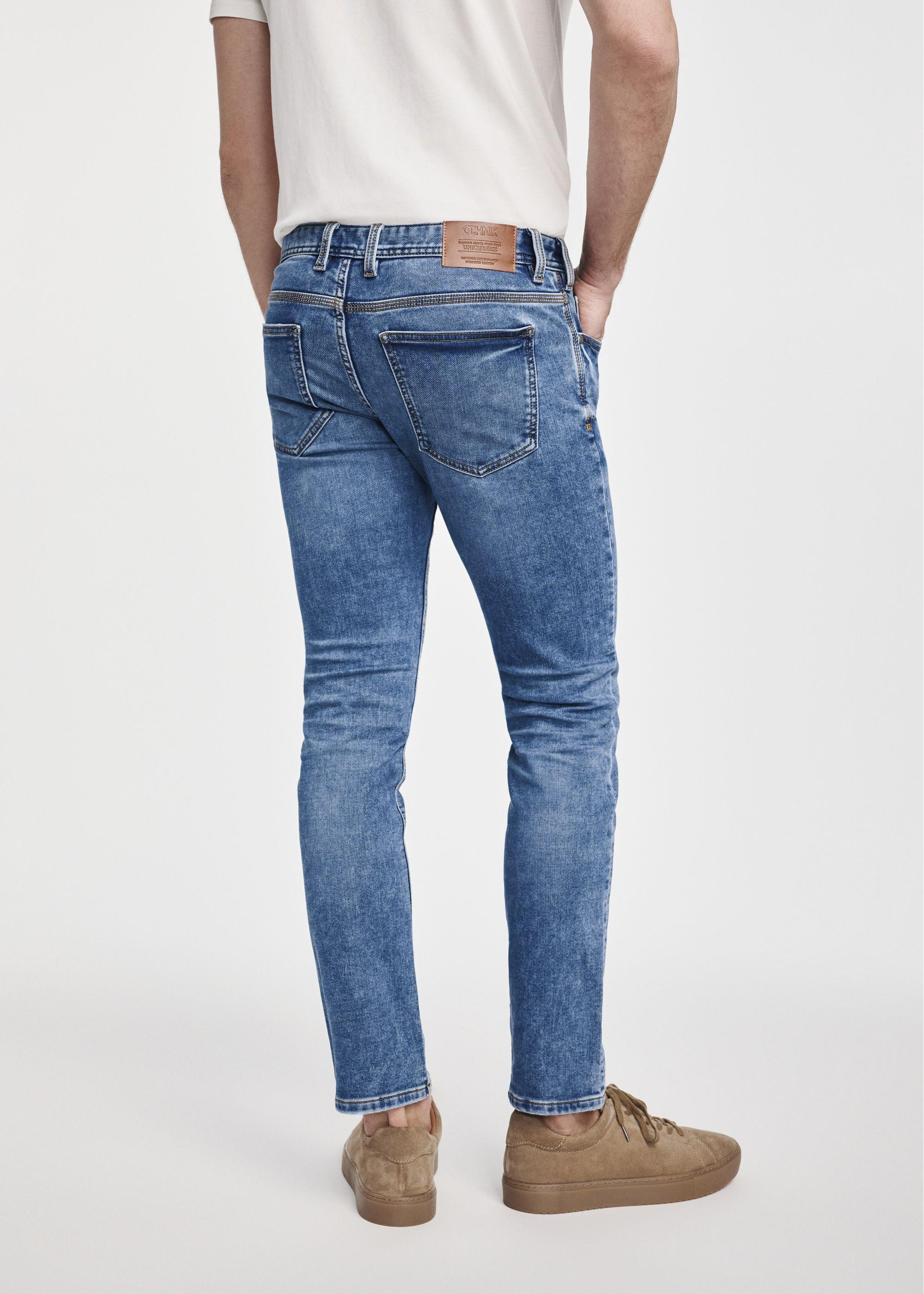 Navy blue men's jeans JEAMT-0021-69(W25)-02