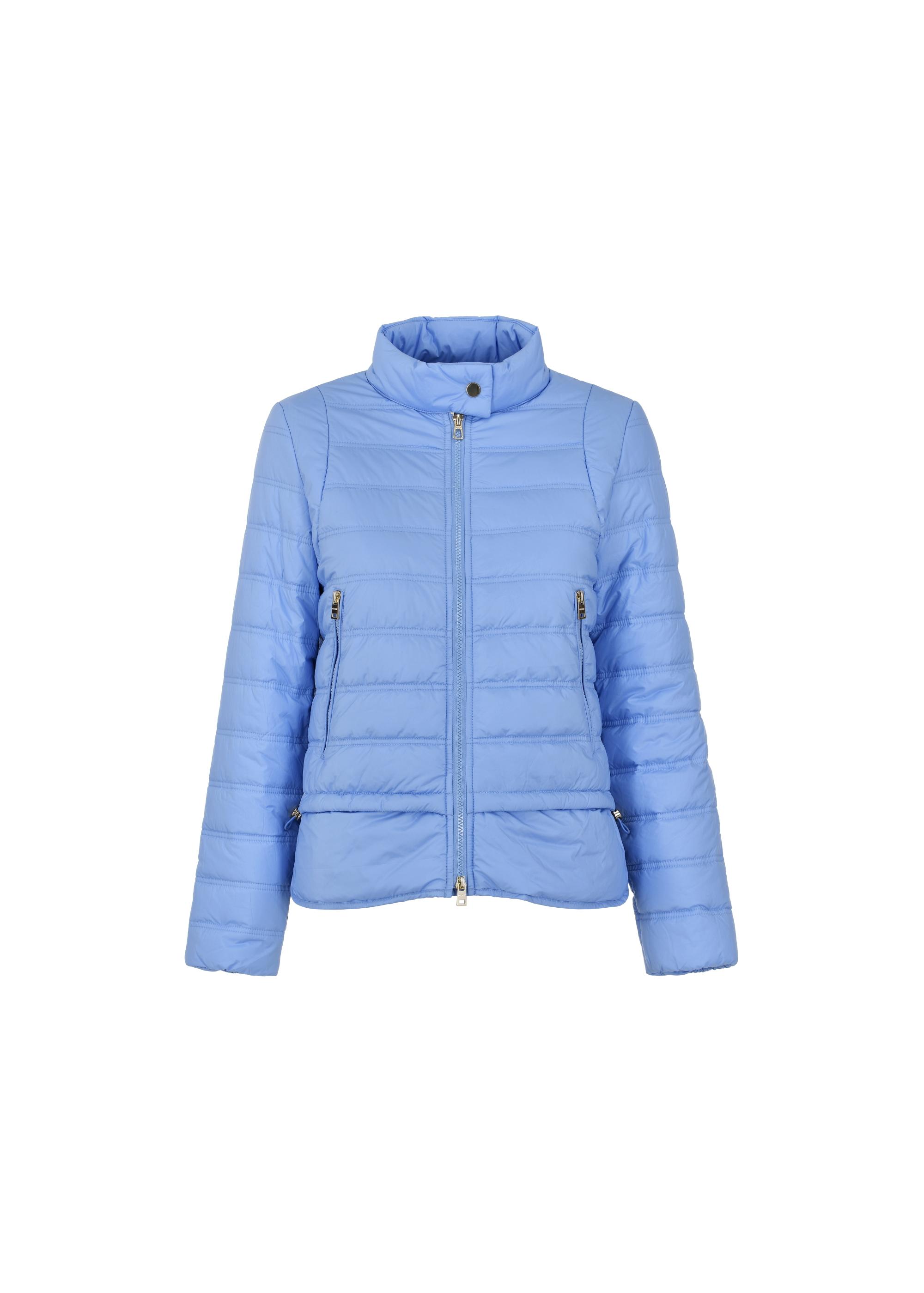 Women's blue quilted jacket KURDT-0500-61(W24)-03