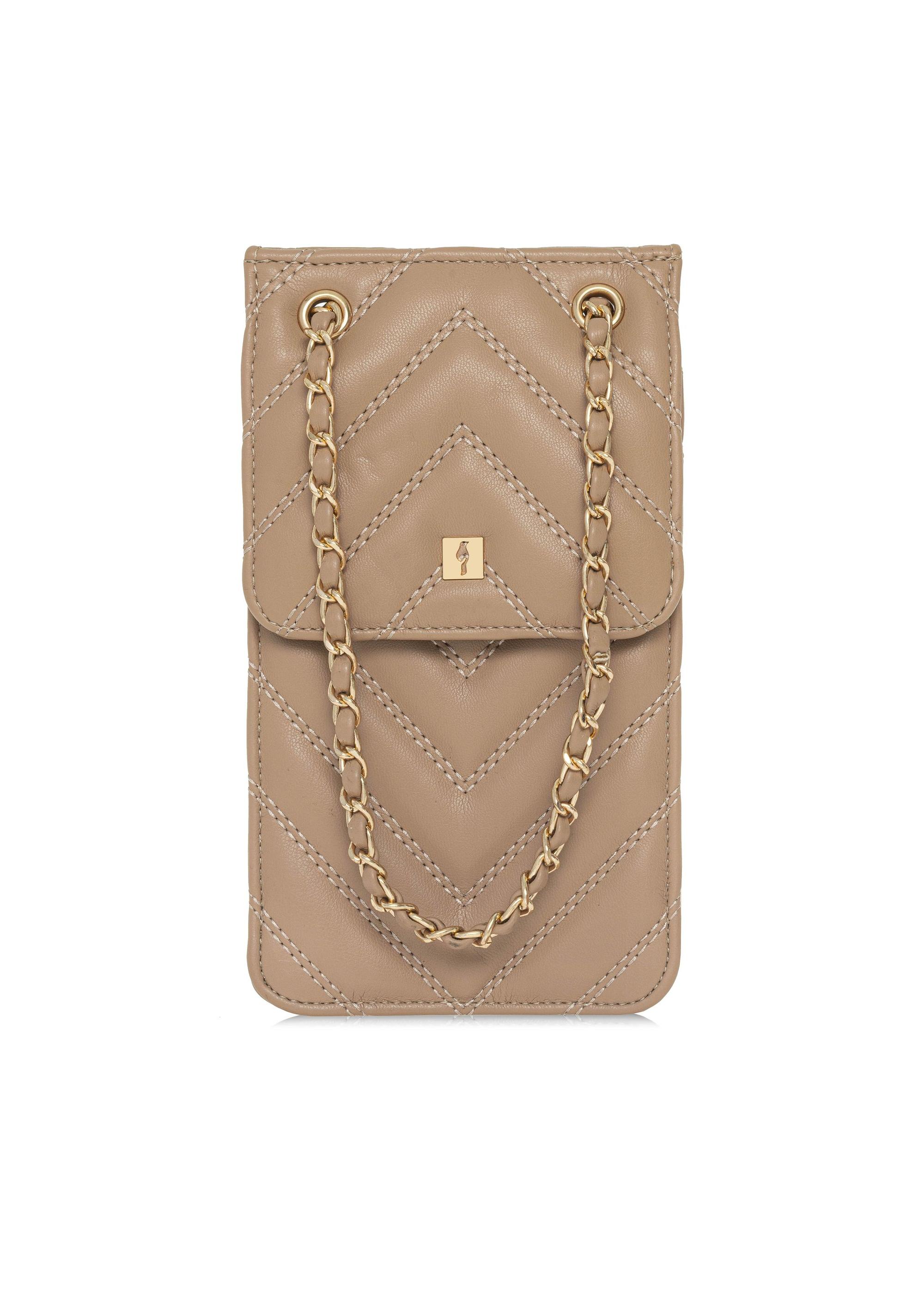 Beige quilted women's bag TOREC-1006-82(W25)-01