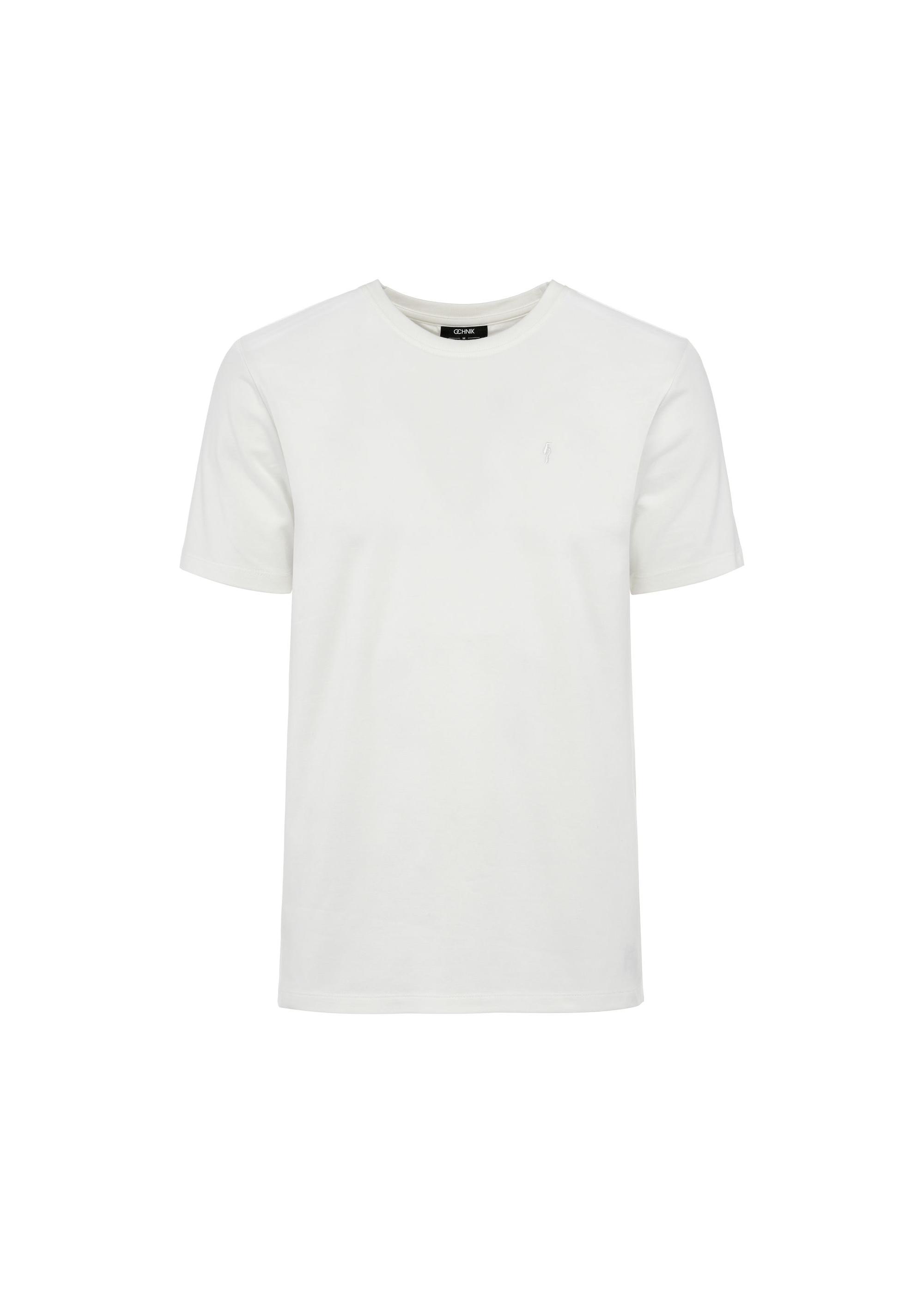 Men's white cotton T-shirt TSHMT-0120-11(W25)-01