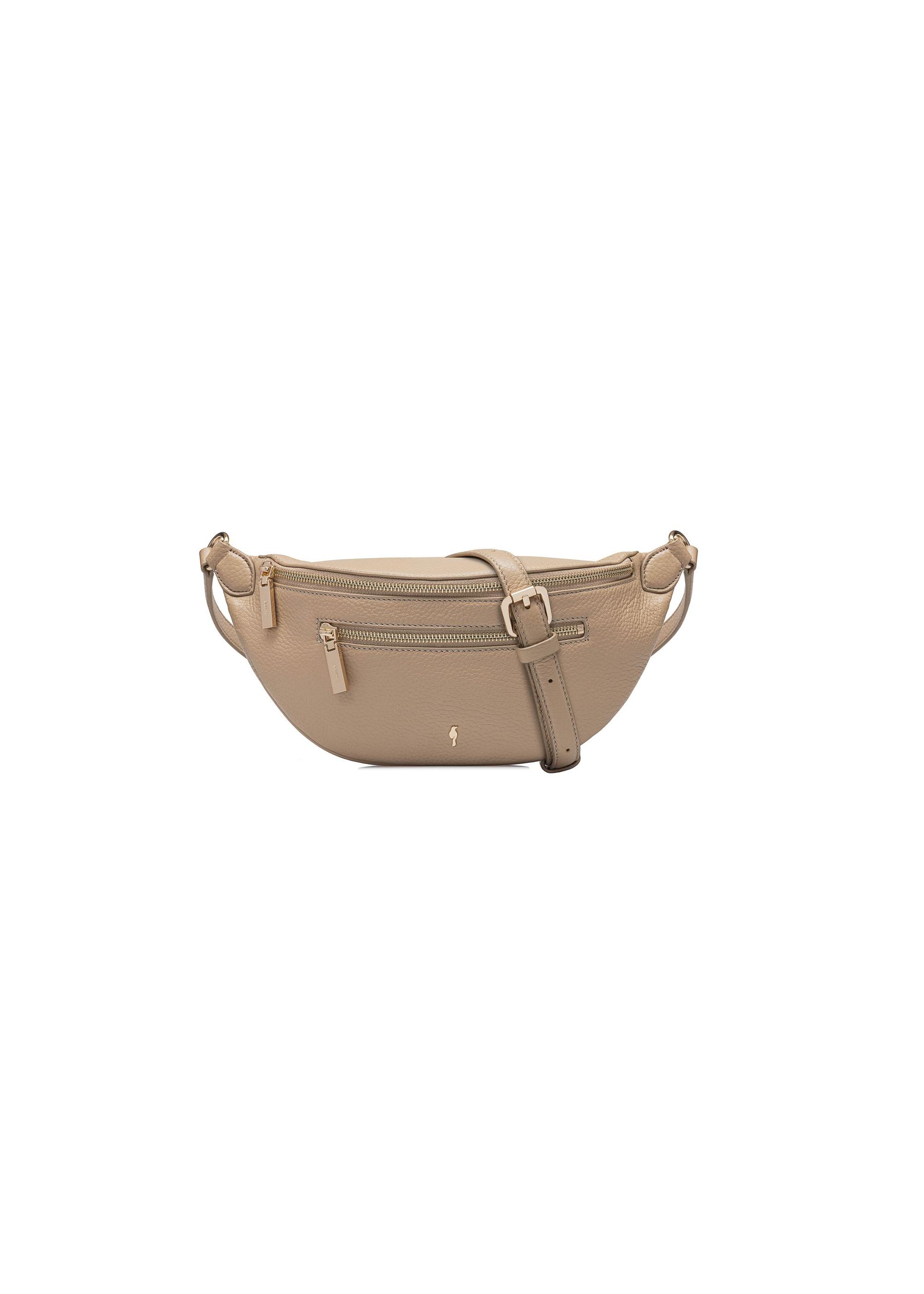 Beige leather women's bag TORES-1071C-80(W25)-01