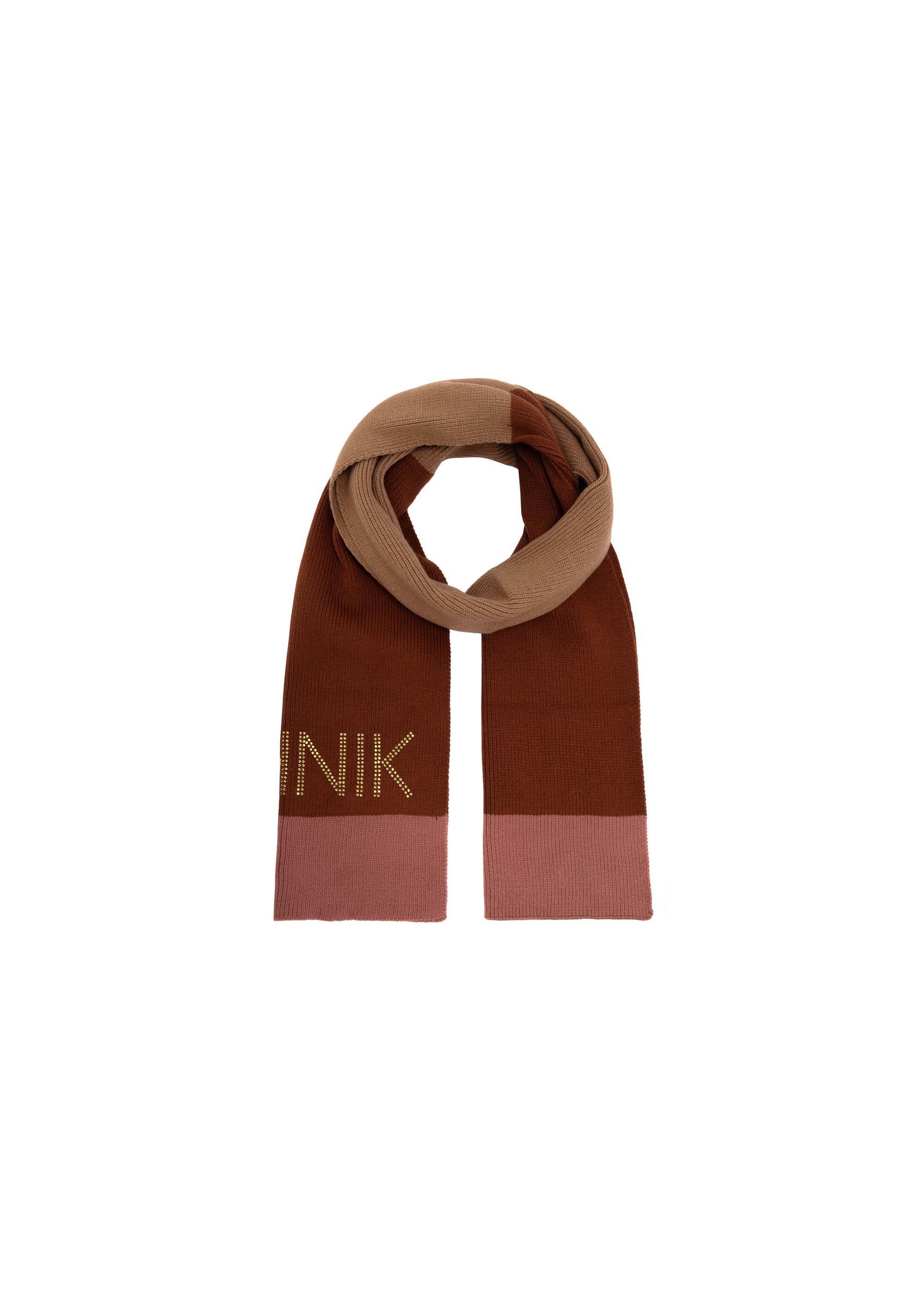 Women's winter scarf in camel color SZADT-0183-24(Z24)-01