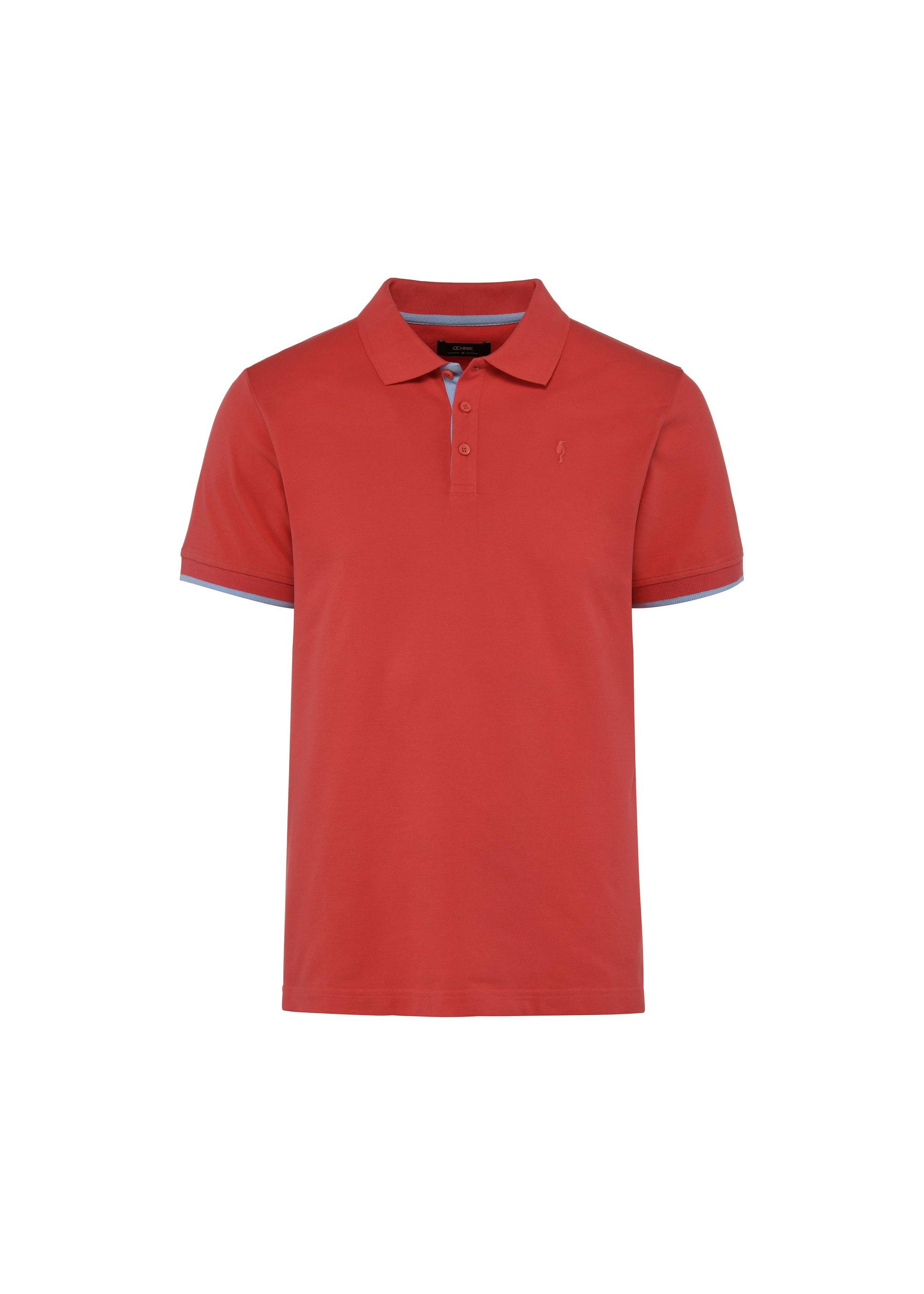 Coral men's cotton polo shirt POLMT-0045B-18(W25)-01