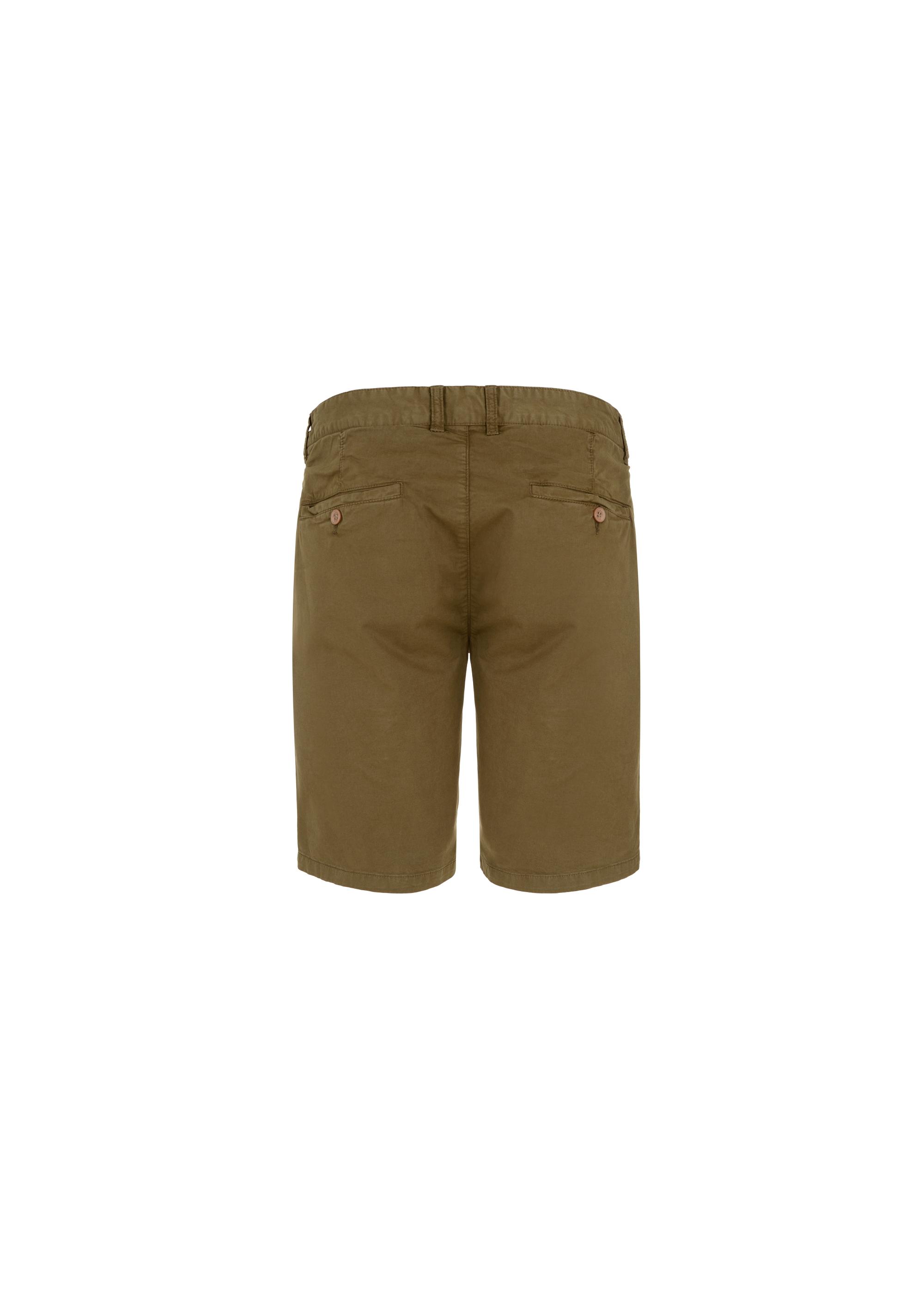 Khaki men's shorts SZOMT-0024-55(W23)-04