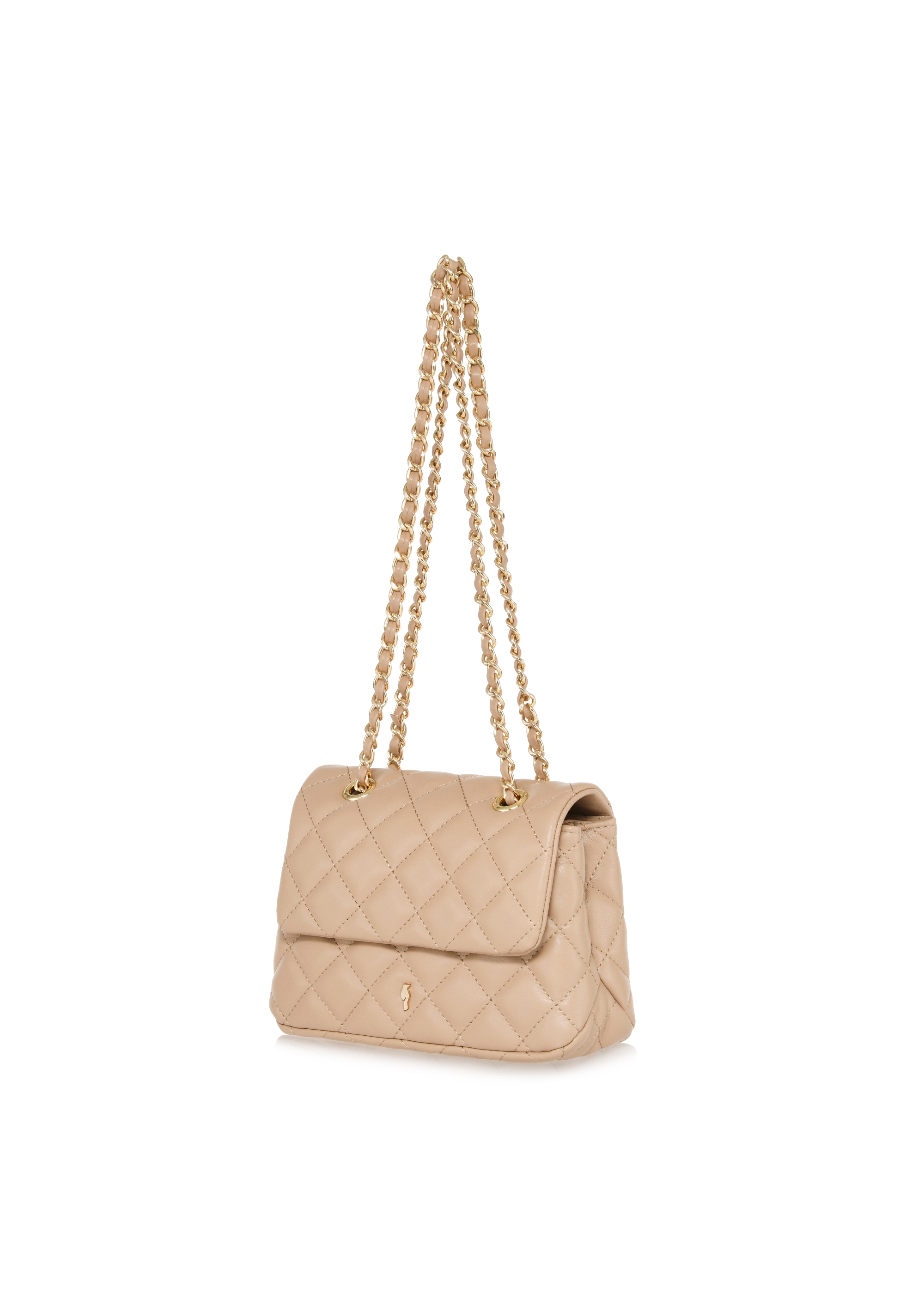 Beige quilted chain handbag TOREC-0932-81(W24)-02