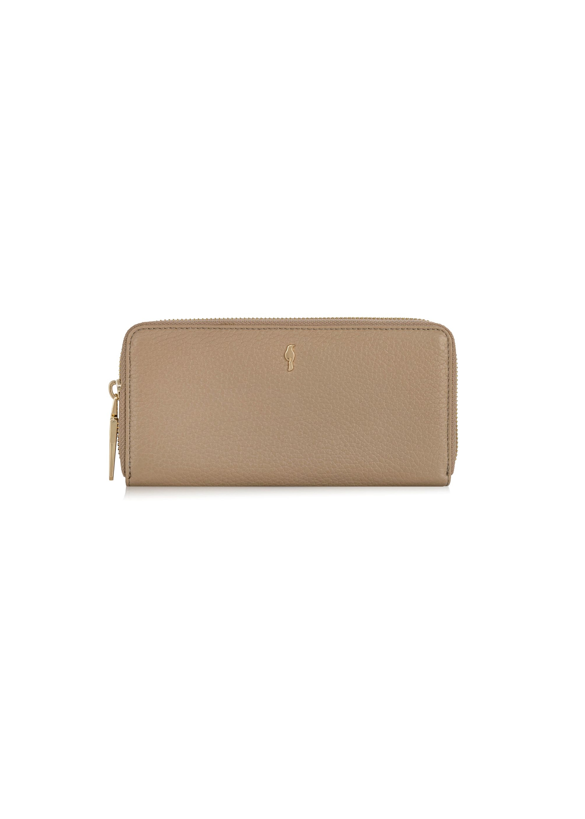 Large beige leather women's wallet PORES-0800B-80(W24)-01