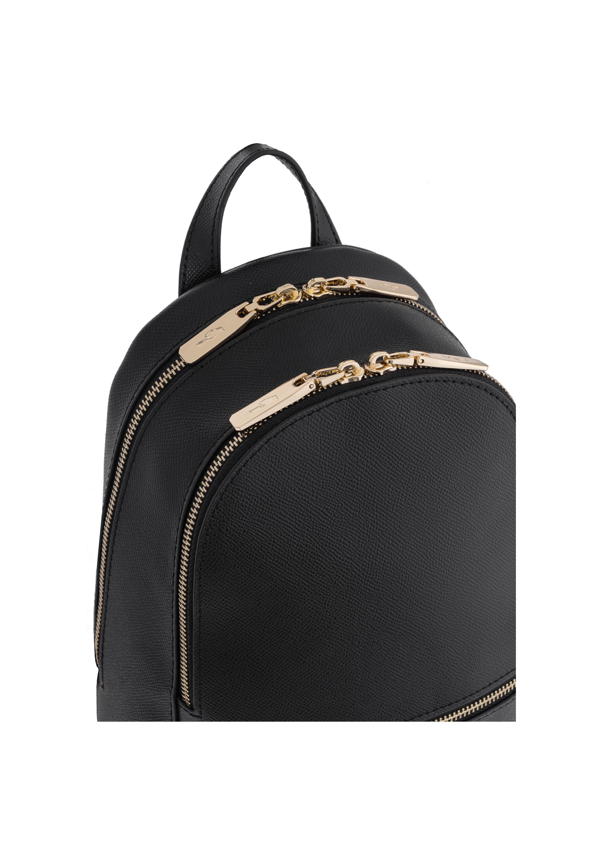 Black leather women's backpack TORES-0420B-99(Z23)-05