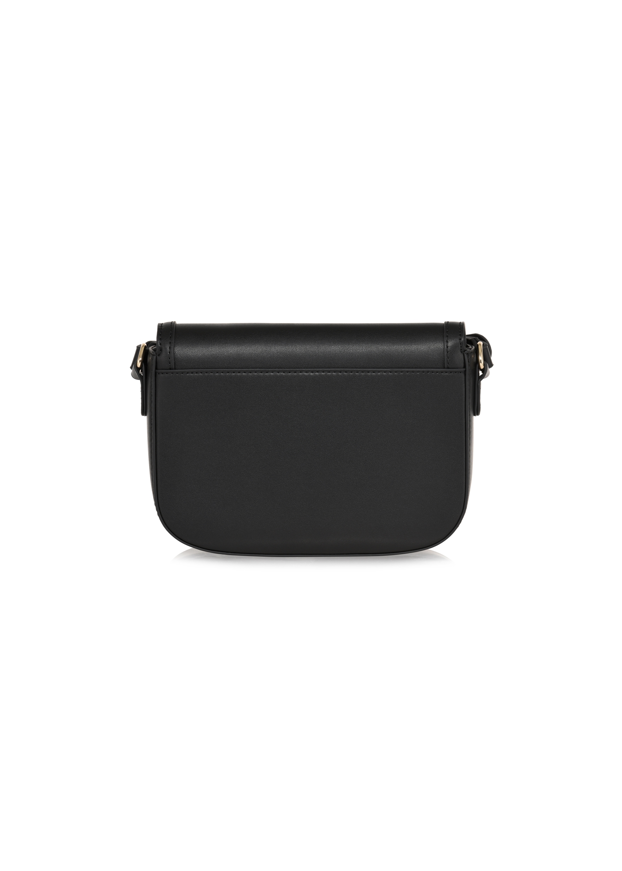 Small black mailbag with decorative buckle TOREC-0896-99(W24)-03