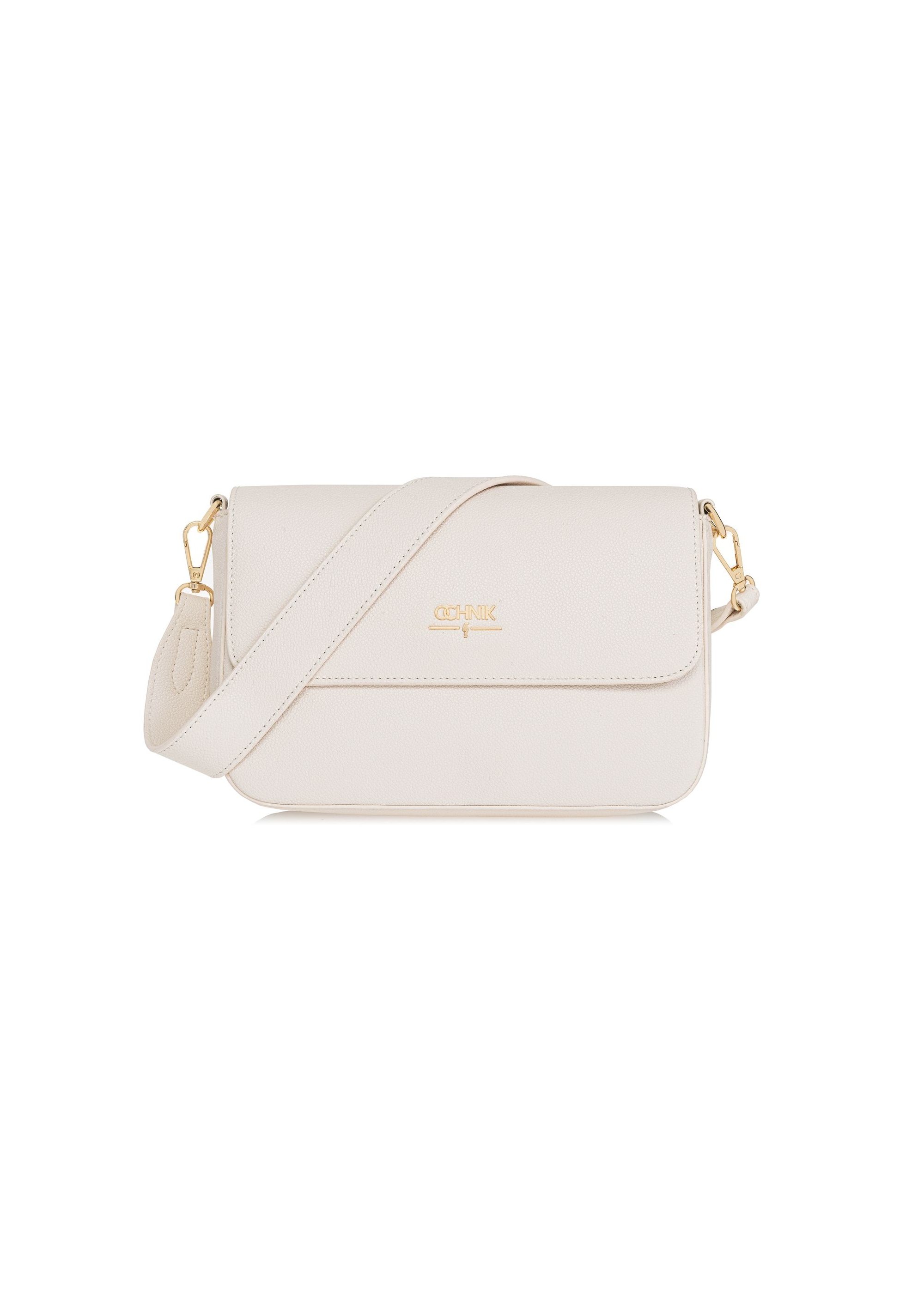 Cream rectangular women's messenger bag TOREC-0930A-12(W25)-01