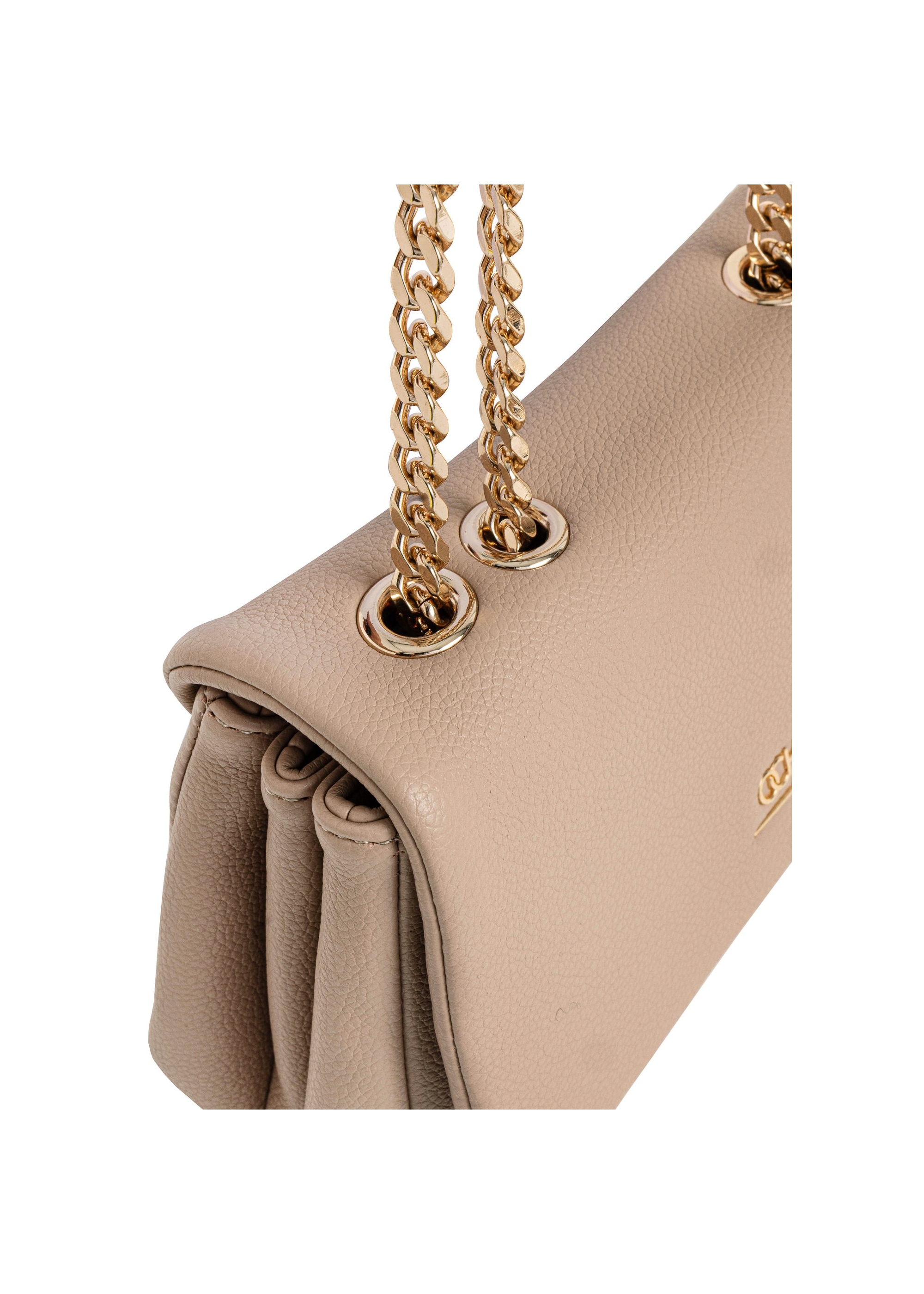 Beige small bag with chain TOREC-1005-81(W25)-06