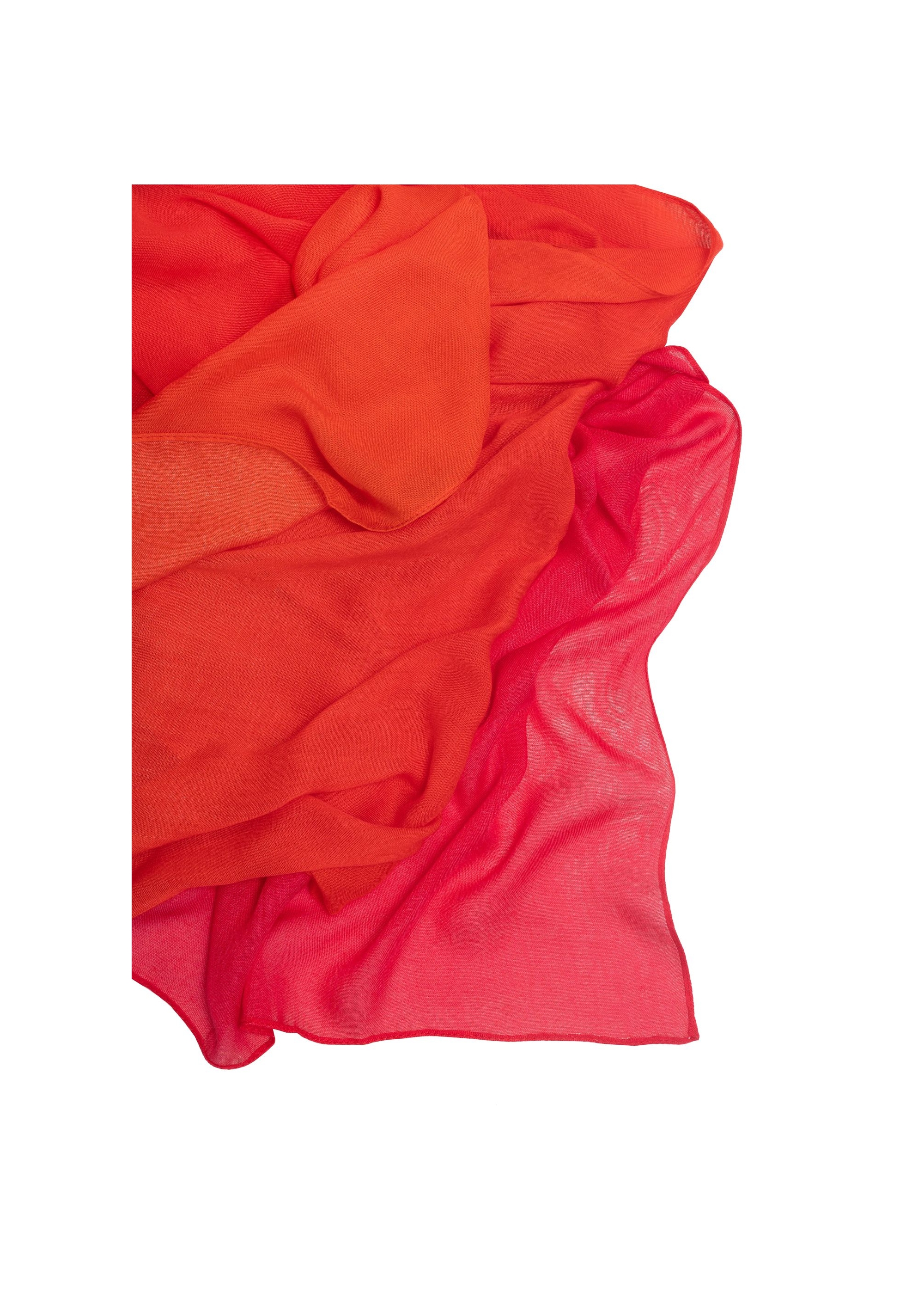 Red ombre women's scarf SZADT-0139-42(W23)-02