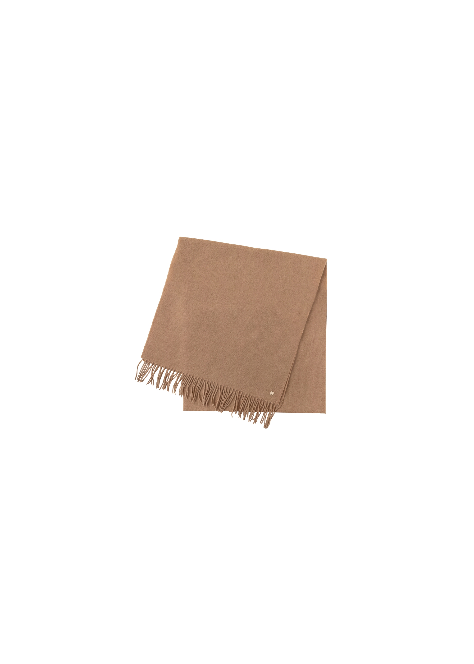 Wool beige women's scarf SZADT-0092-80(Z24)-03