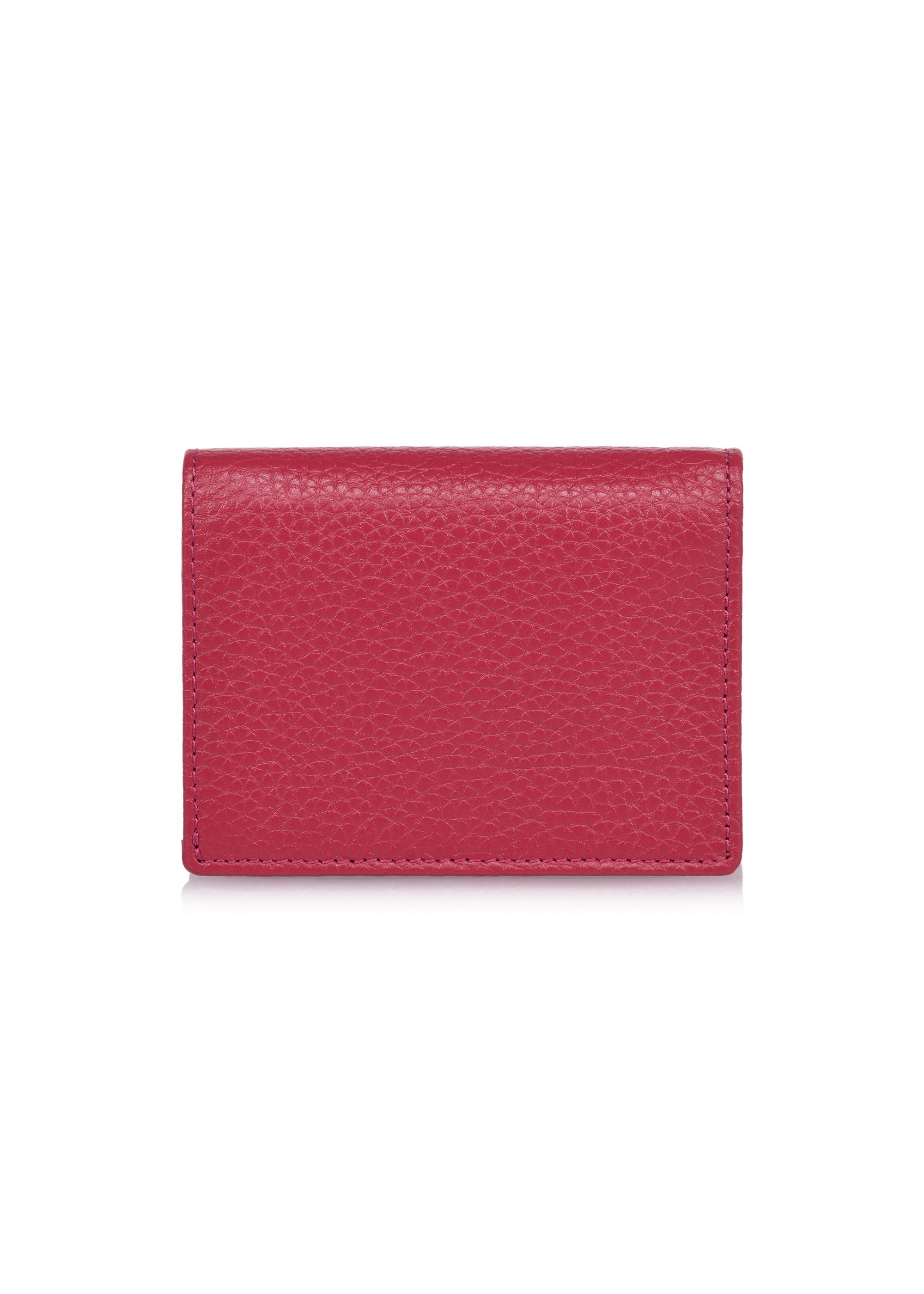 Pink leather women's wallet with RFID protection PORES-0807RFID-34(W24)-02