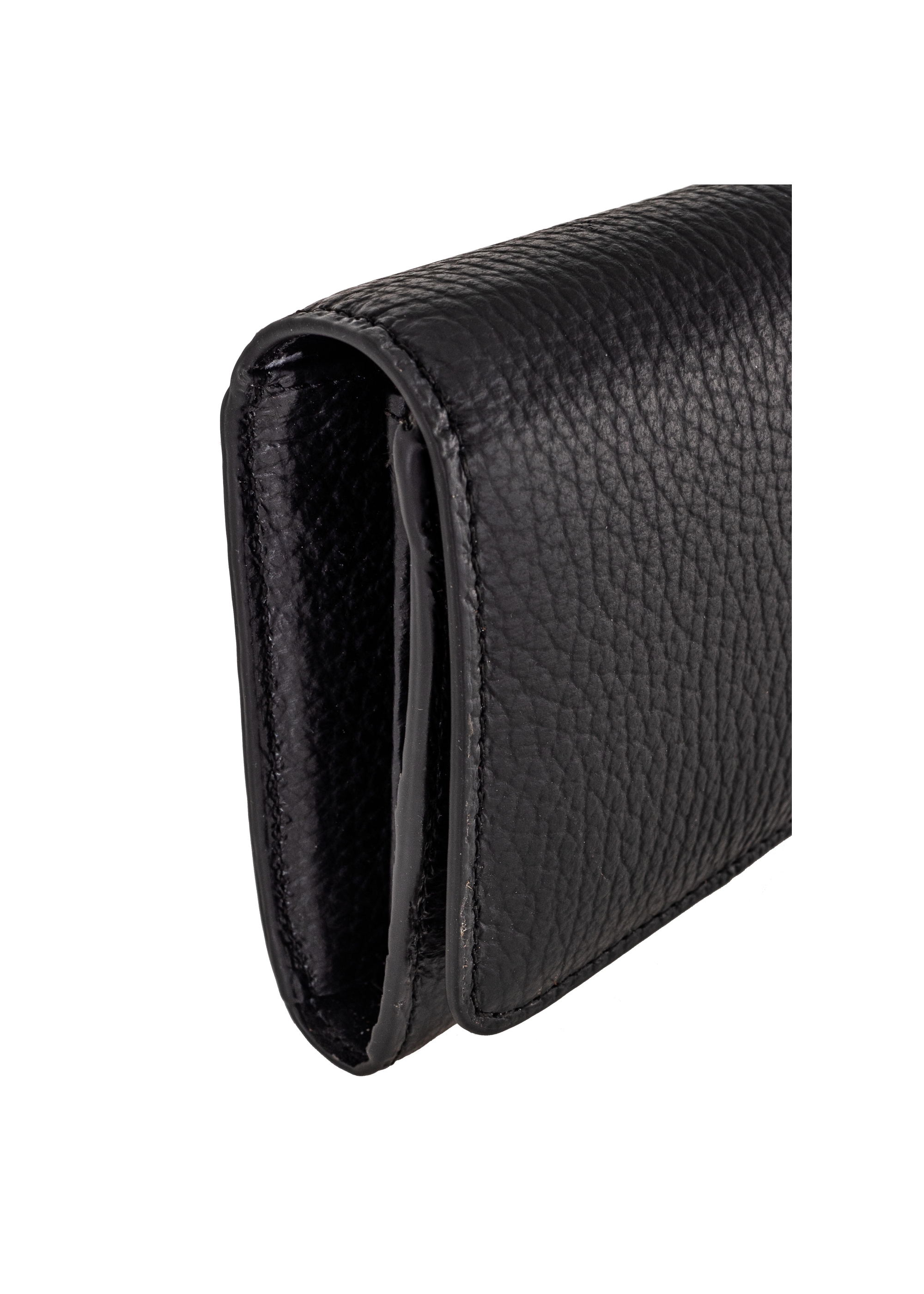 Large black leather wallet for women PORES-0893-99(Z23)-05