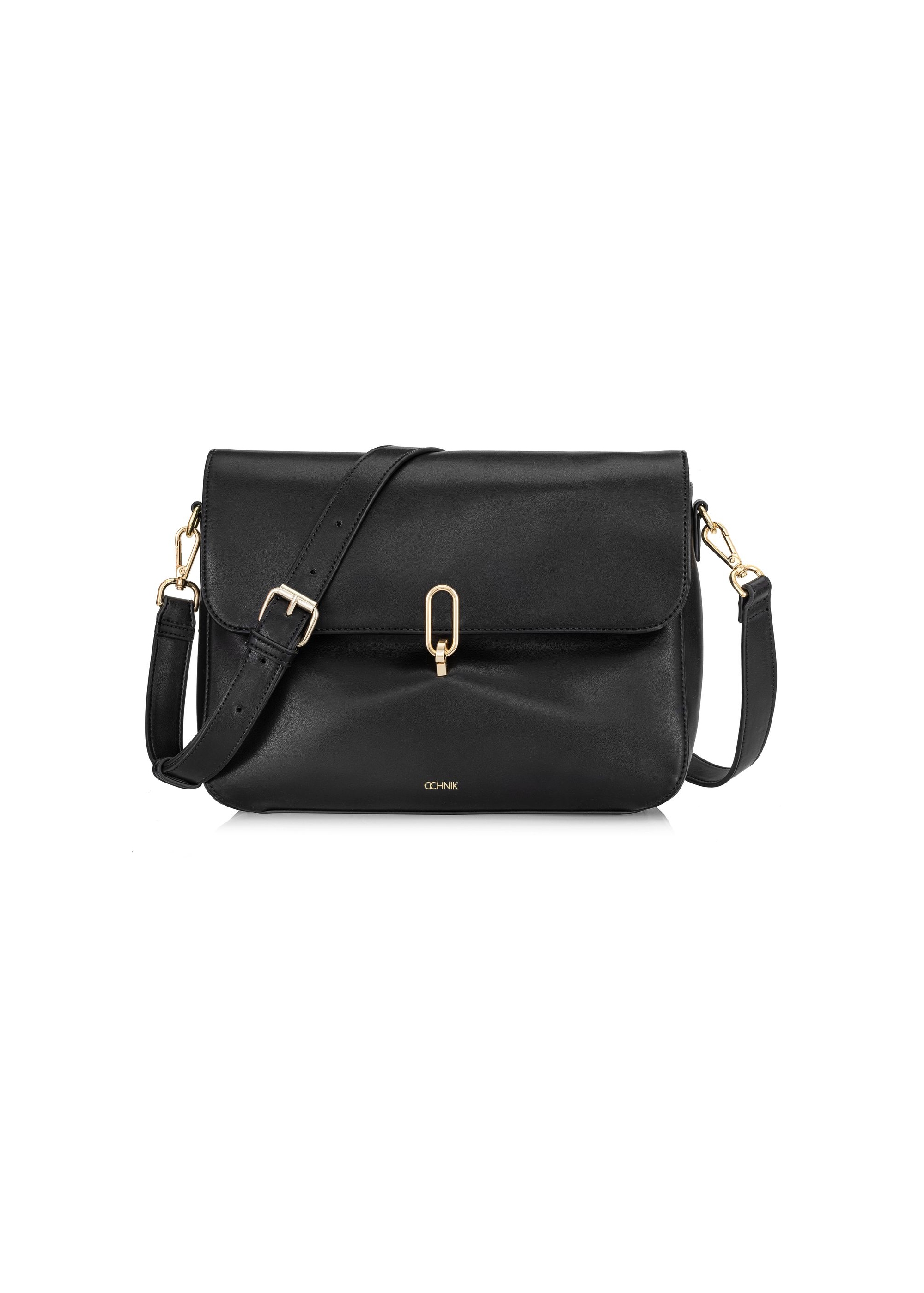 Capacious black women's bag TOREC-0970-99(Z24)-02