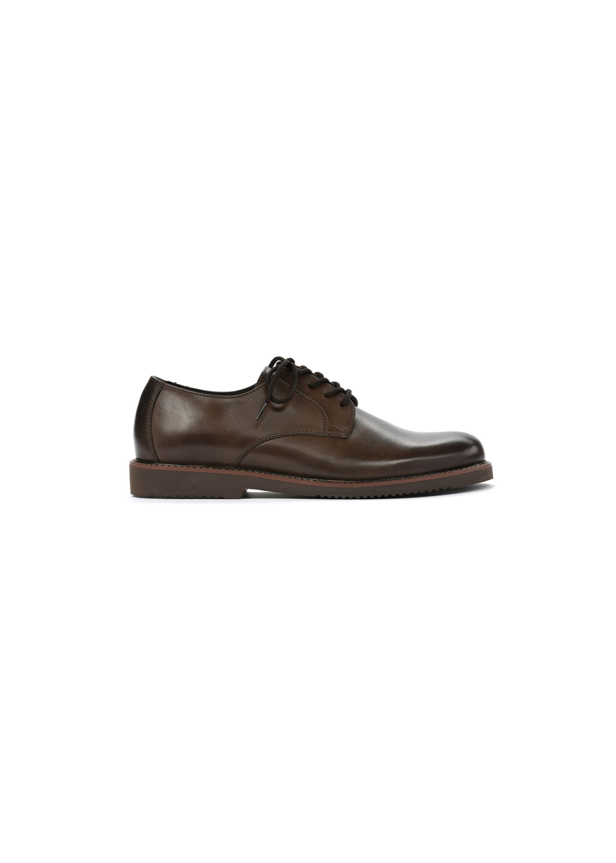 Dark brown leather men's shoes BUTYM-0501-90(W25)-01