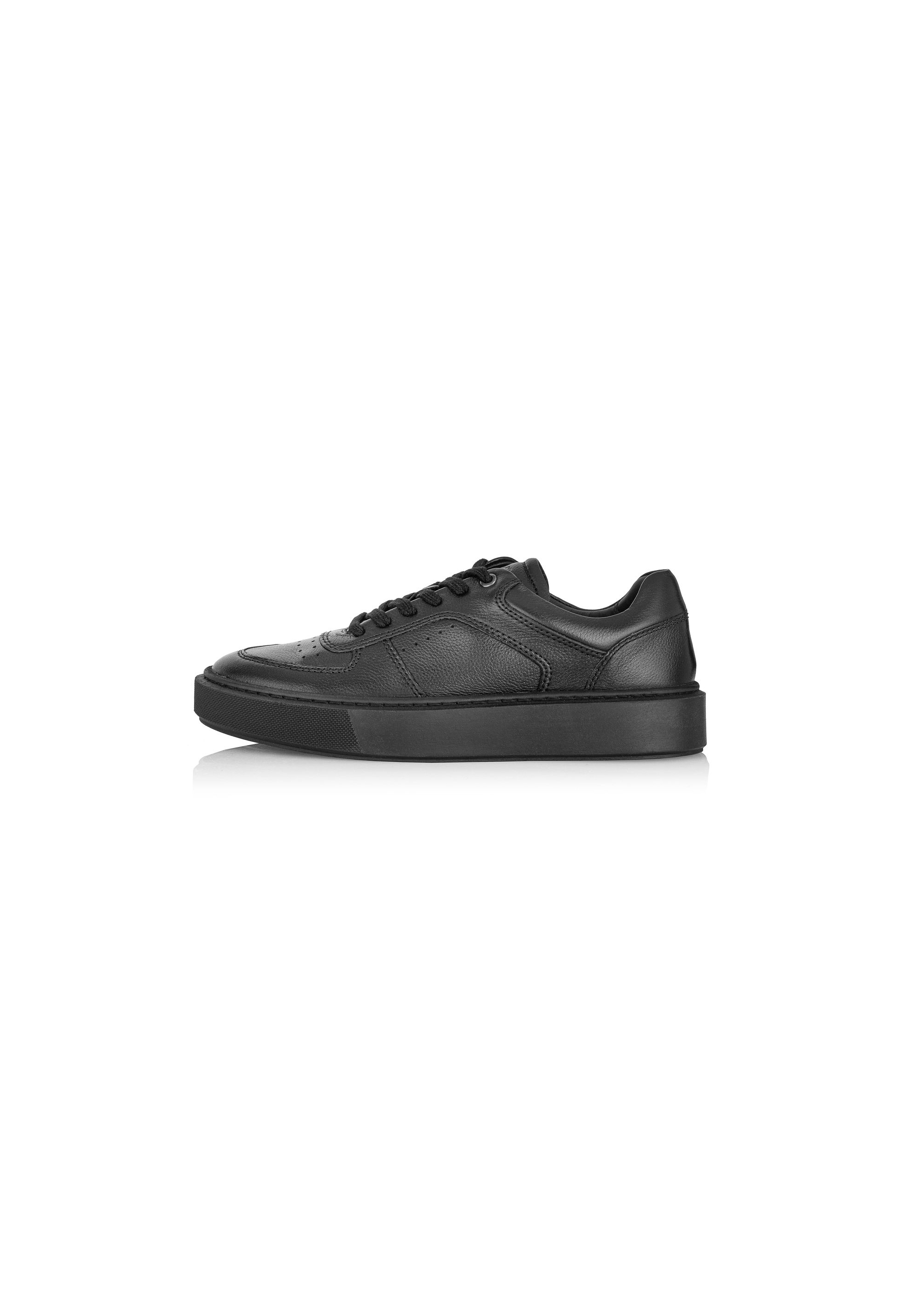 Black leather men's sports shoes BUTYM-0464-99(Z24)