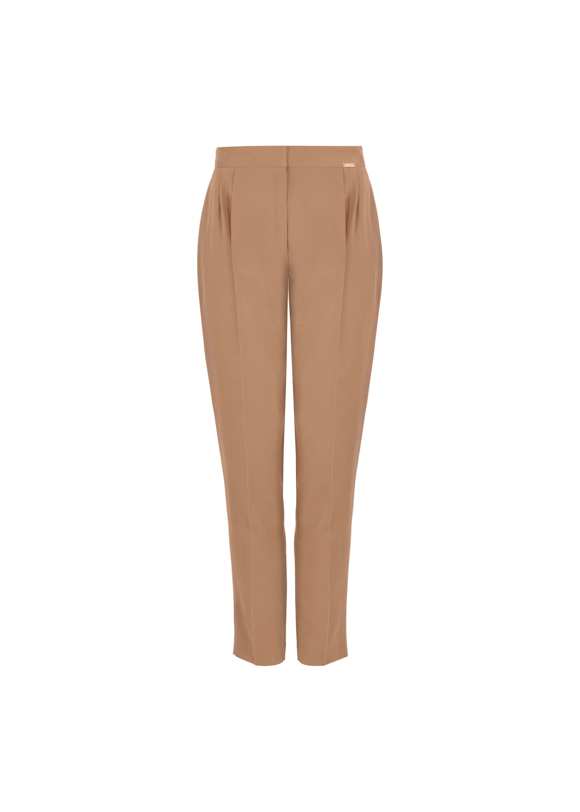 Women's camel tailored pants SPODT-0091-24(W24)-05