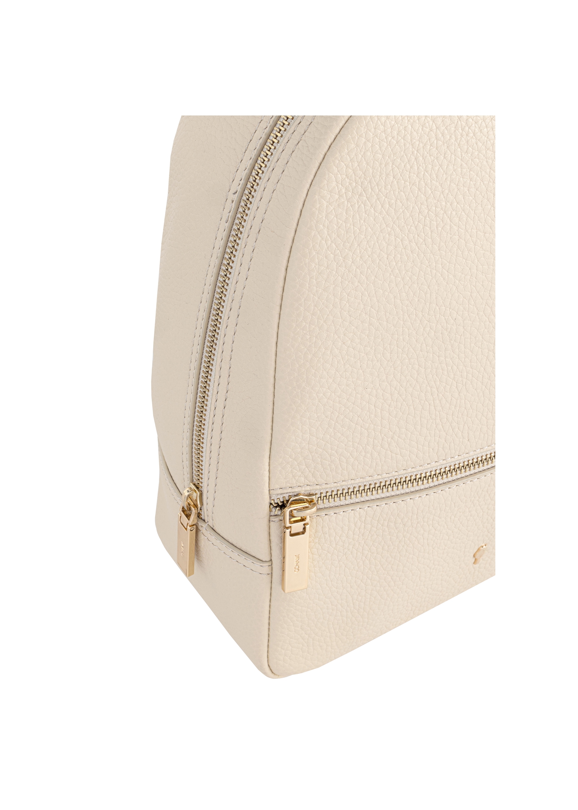 Cream leather women's backpack TORES-0898A-12(W24)-05