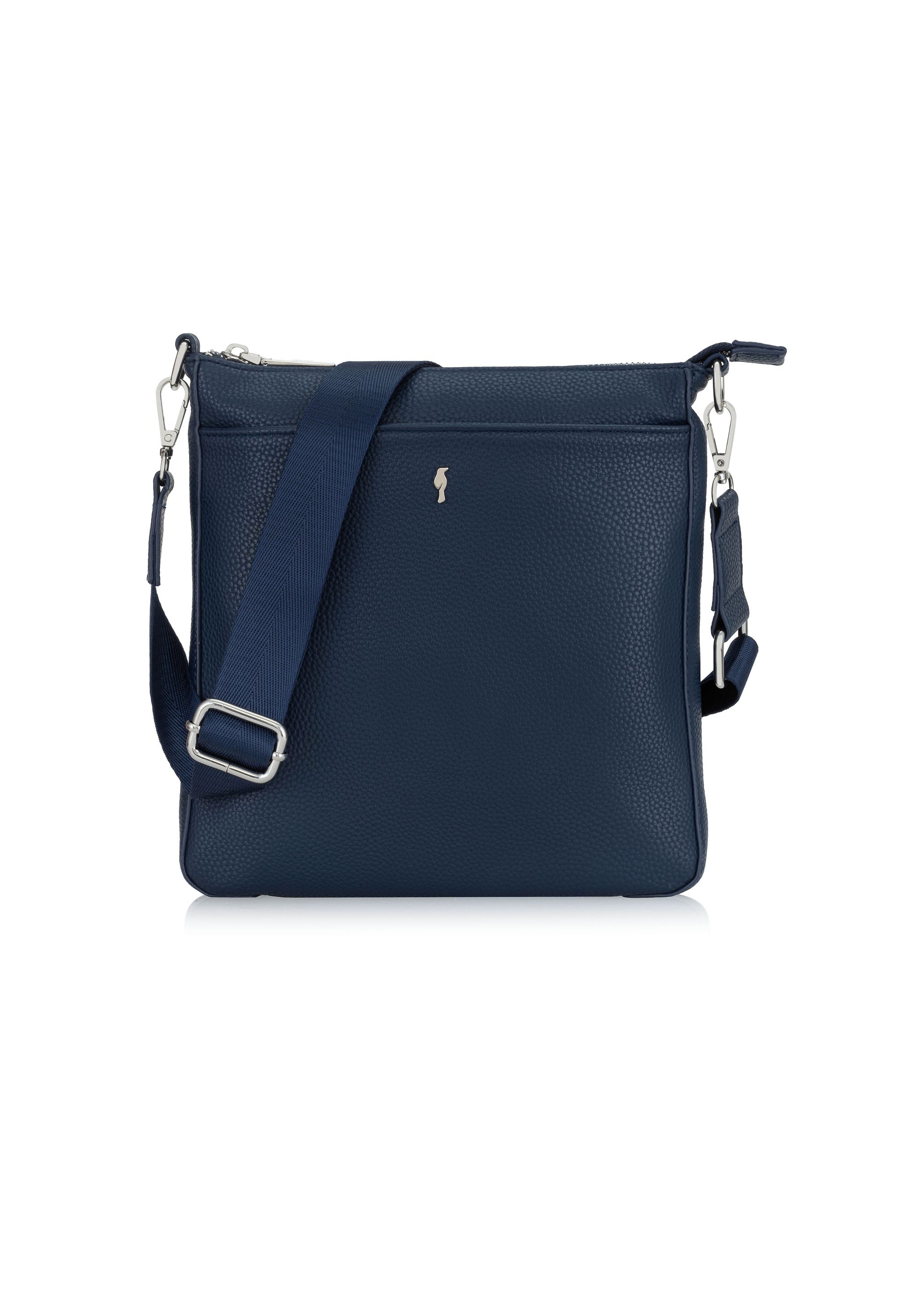 Navy blue women's handbag with pocket TOREC-0708-69(Z24)-01