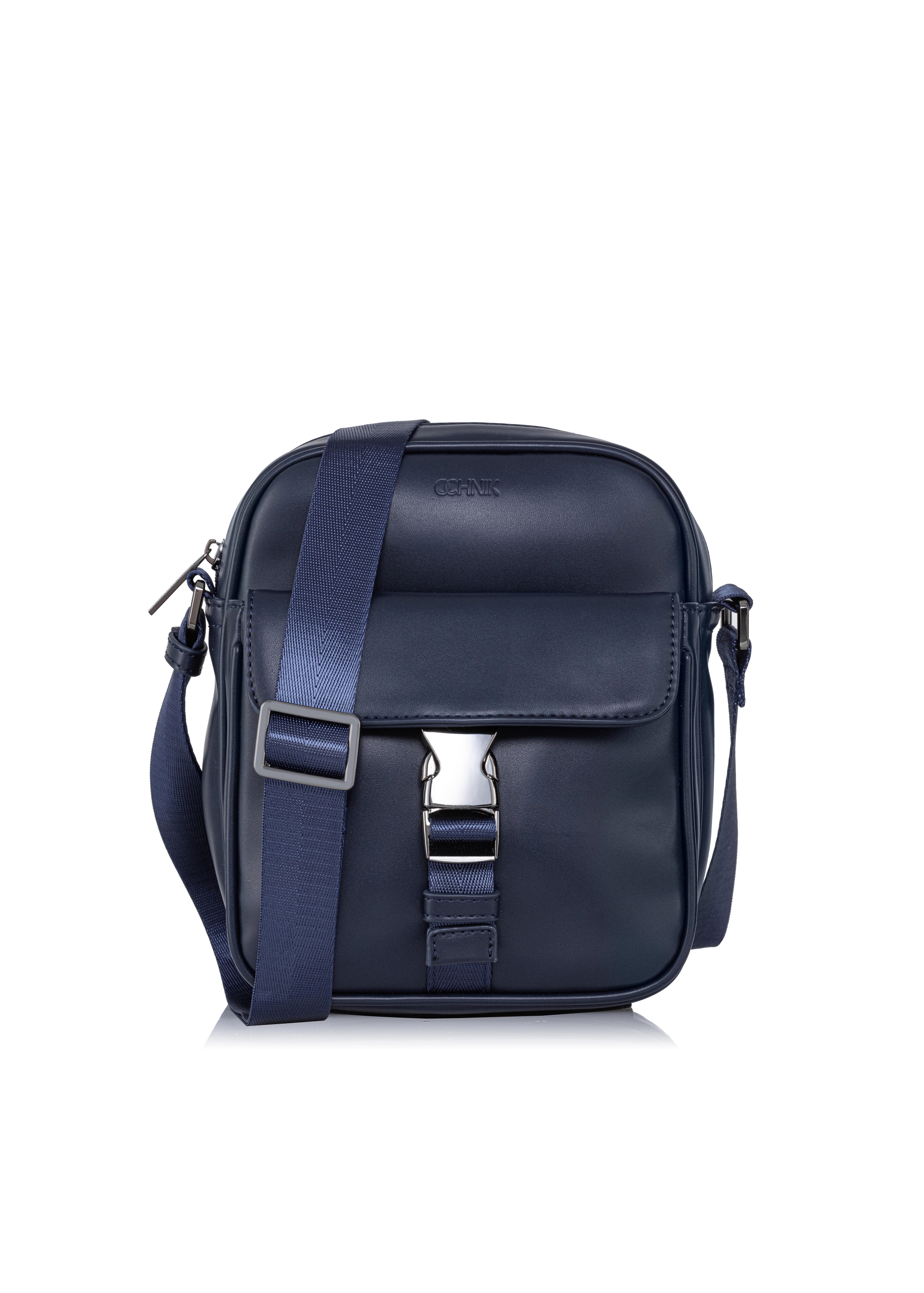 Navy blue men's bag with pocket TORMN-0290-69(W23)-01