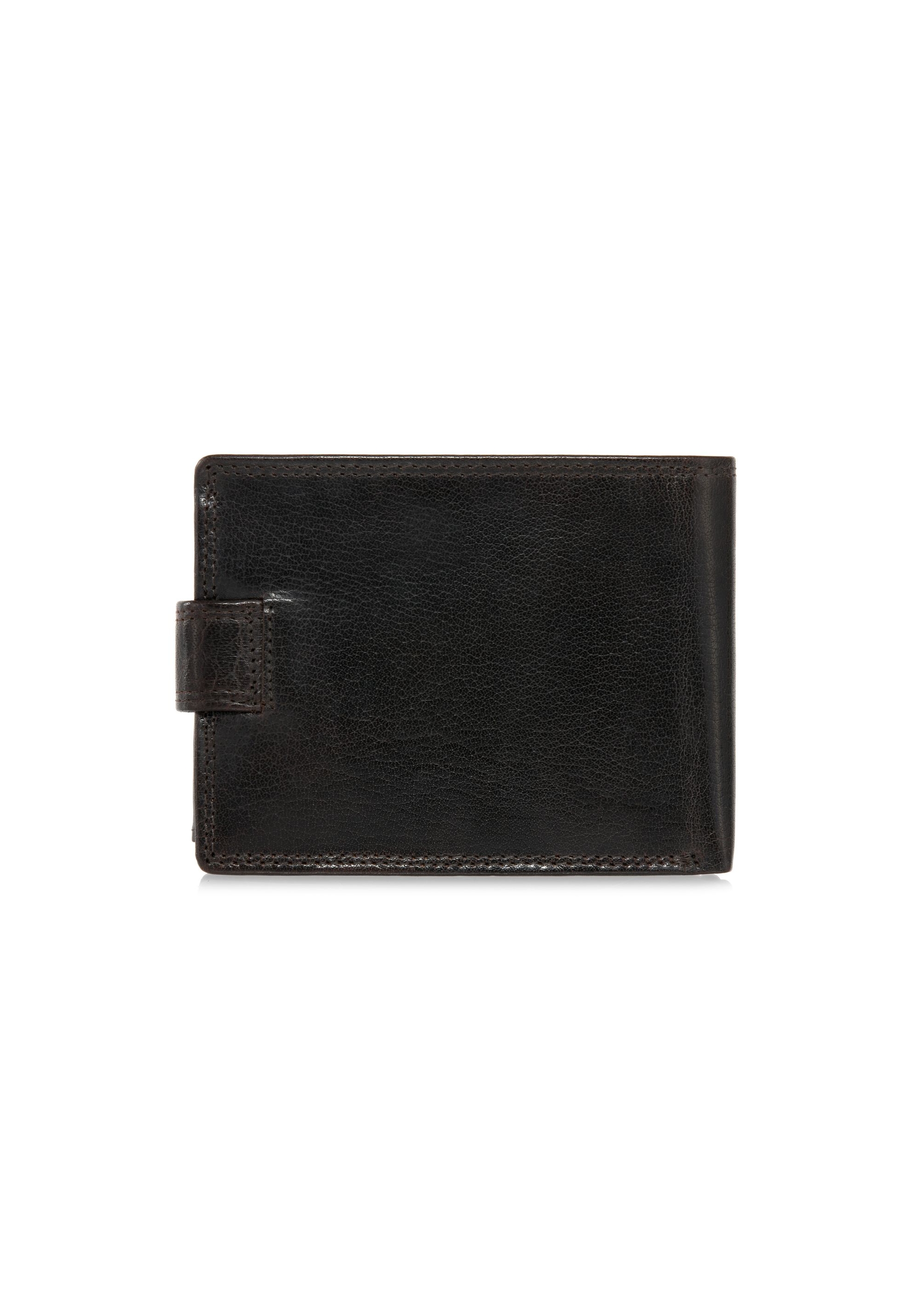 Leather clasp brown men's wallet PORMS-0553-89(W24)-02