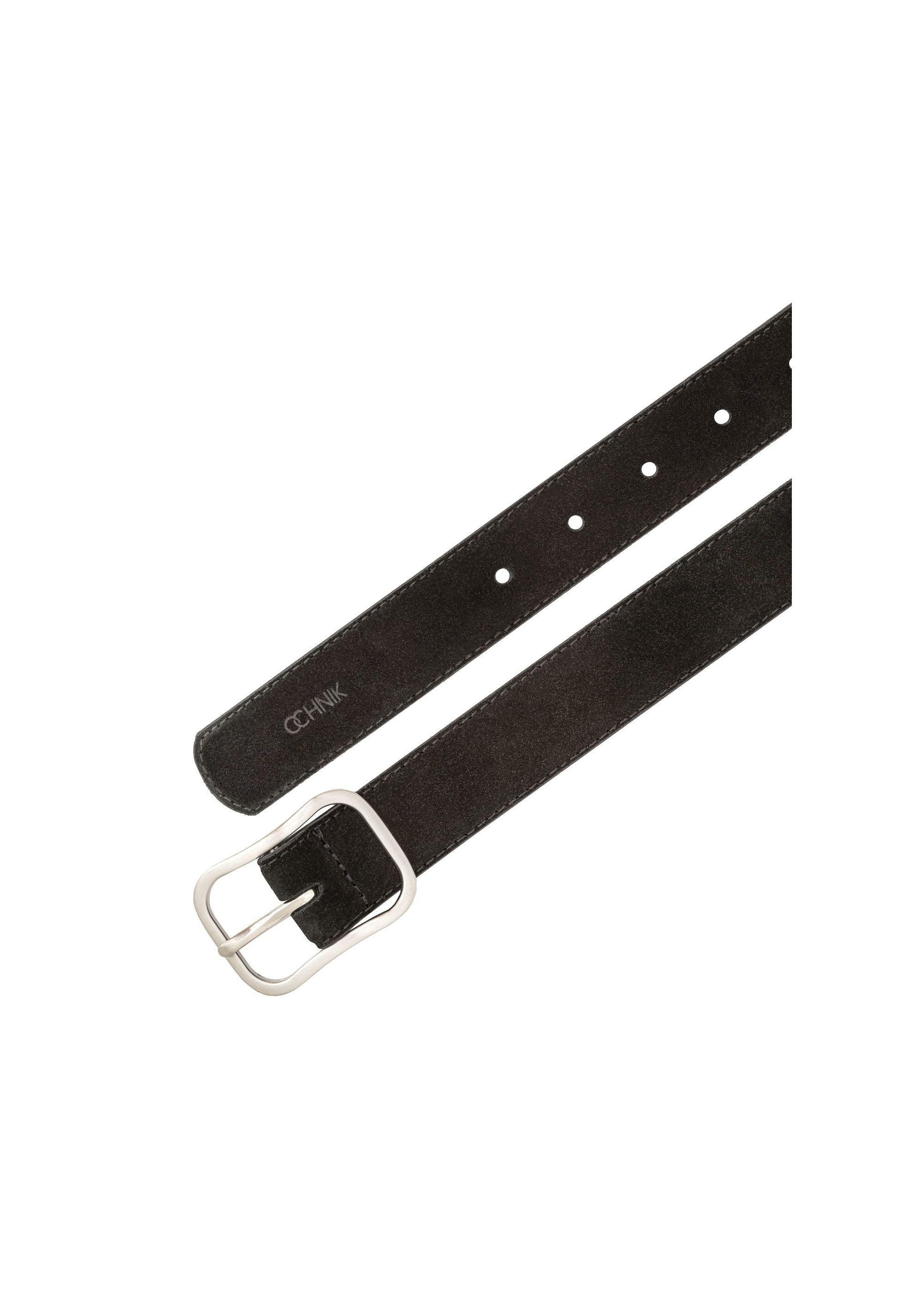 Black leather women's belt PASDS-0317-98(Z24)