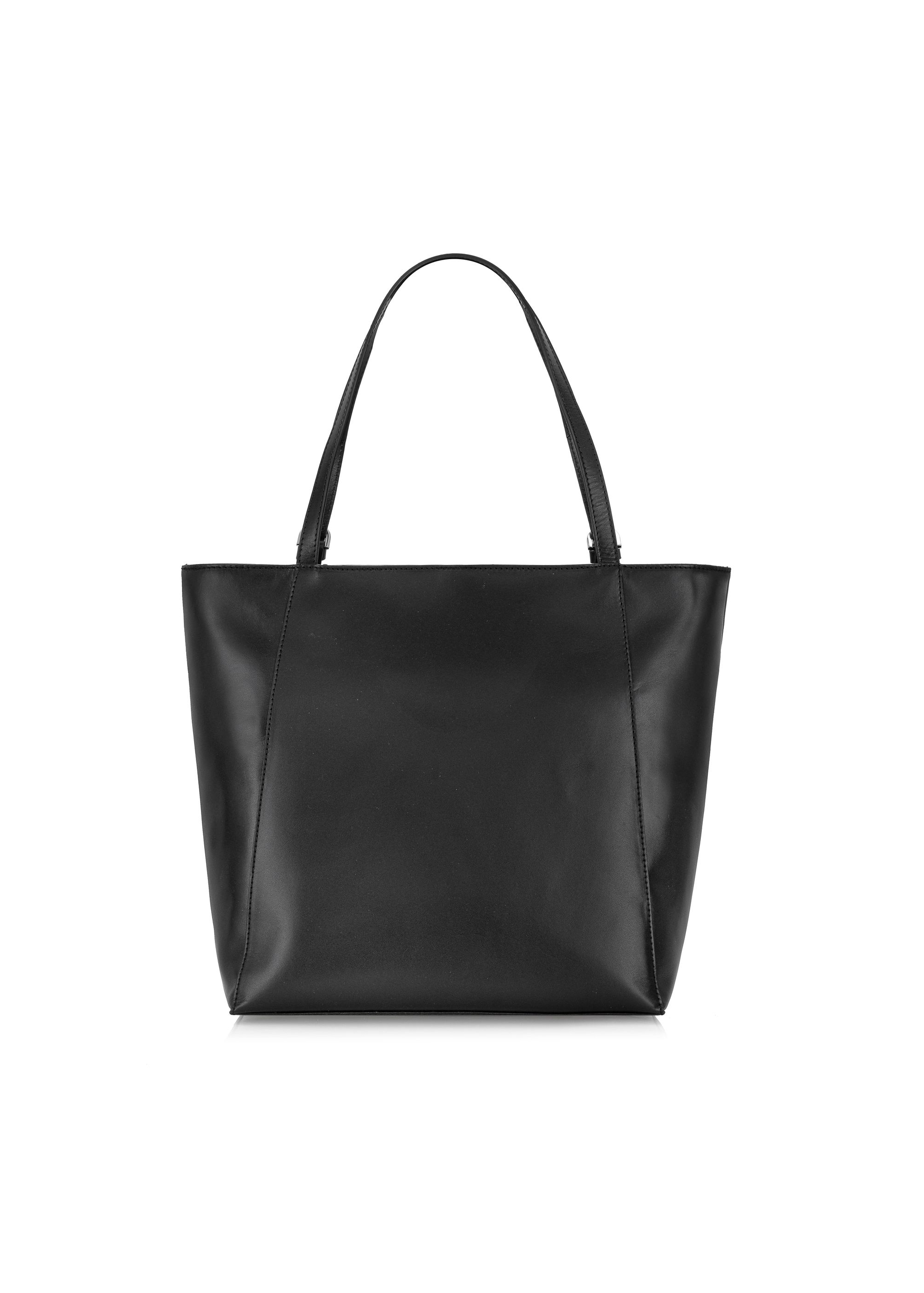 Capacious black women's shopper bag TORES-1058-99(Z24)-04