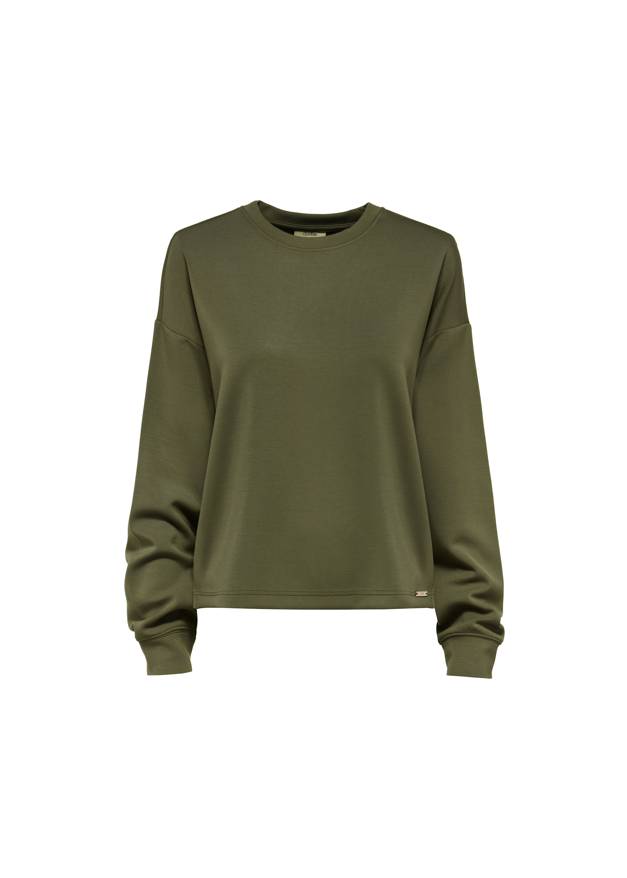 Women's khaki sweatshirt BLZDT-0112-55(W25)