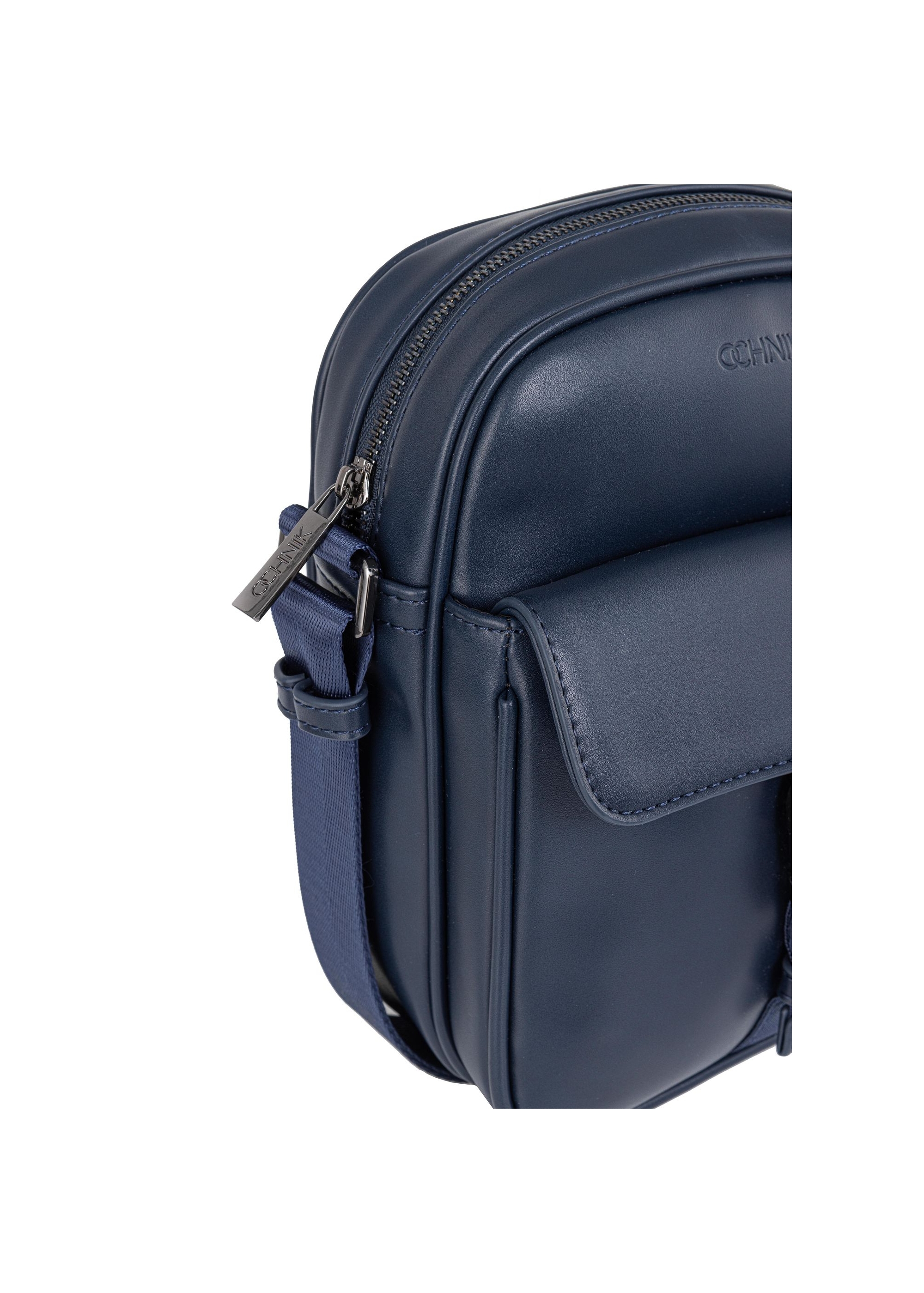 Navy blue men's bag with pocket TORMN-0290-69(W23)-05