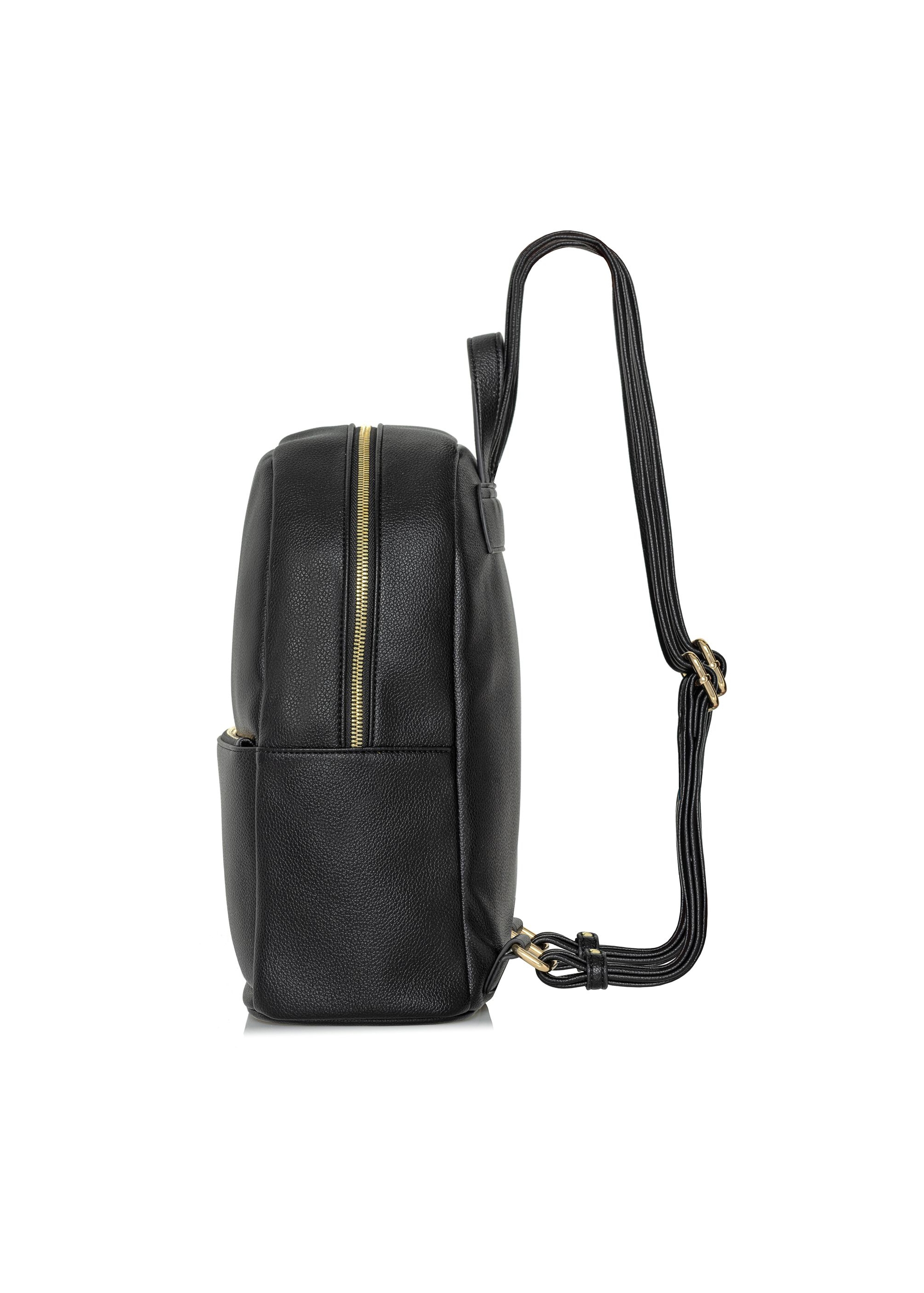 Black medium women's backpack TOREC-0894A-99(W25)-03